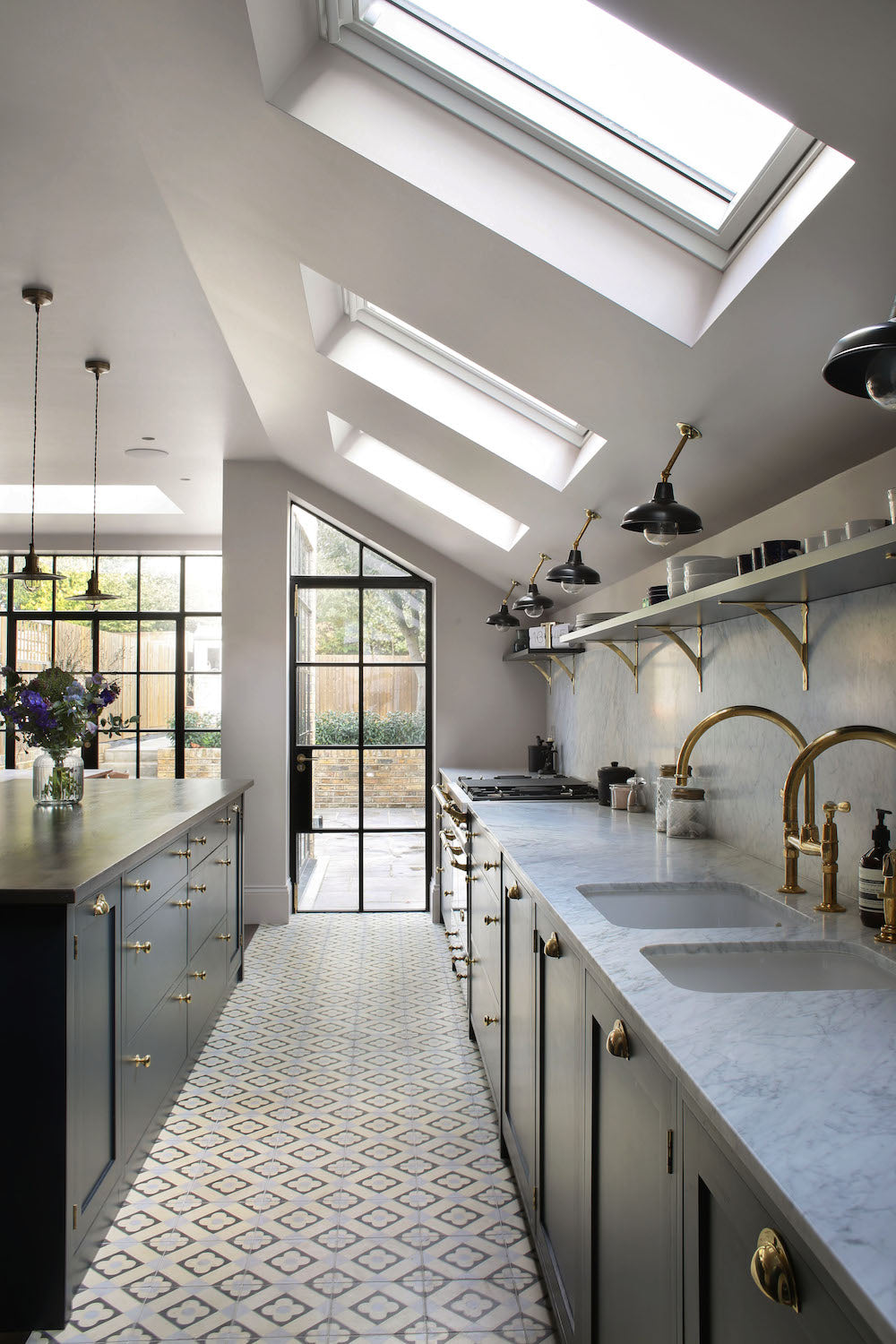 Kitchen Ceiling Lighting Factorylux For North London Project