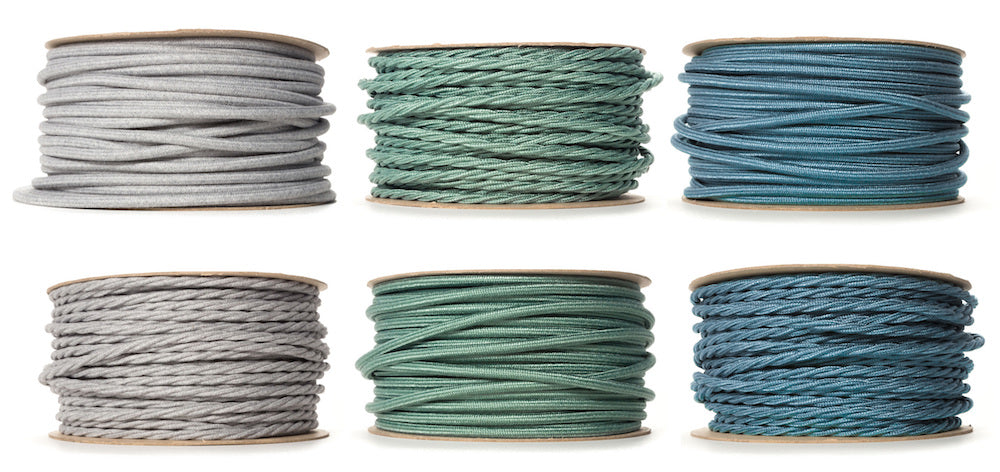 New Decorative Lighting Cable Colours | Grey Marl, Sage Green and Teal