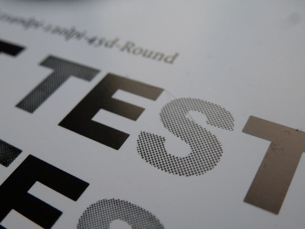 Lighting Packaging | Half-tone Testing on a Heidelberg Press