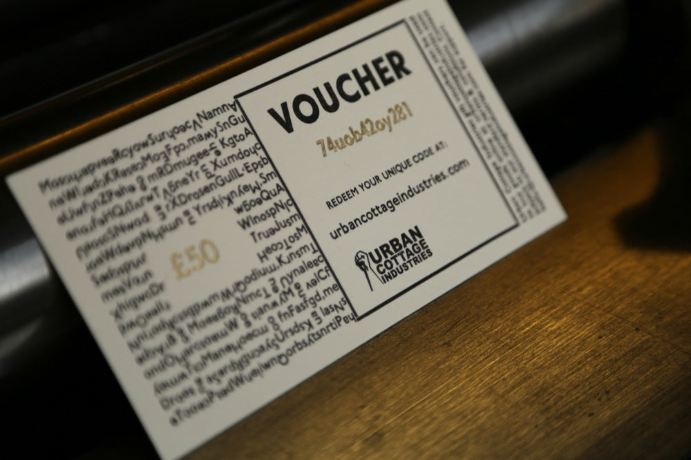 Urban Cottage Industries gift voucher.