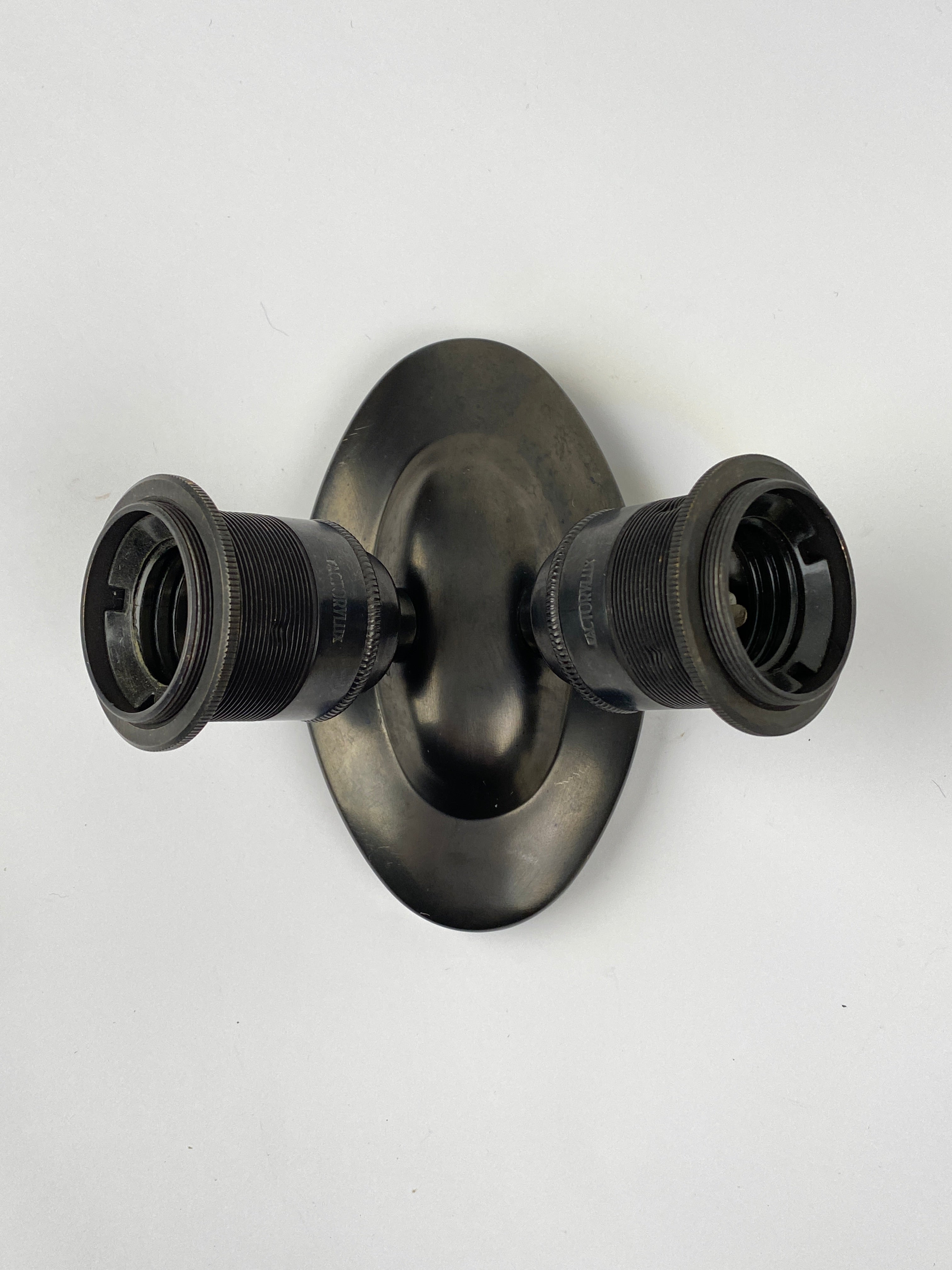 Maria Twin | Bronze Double Wall Light | Worn Lighting