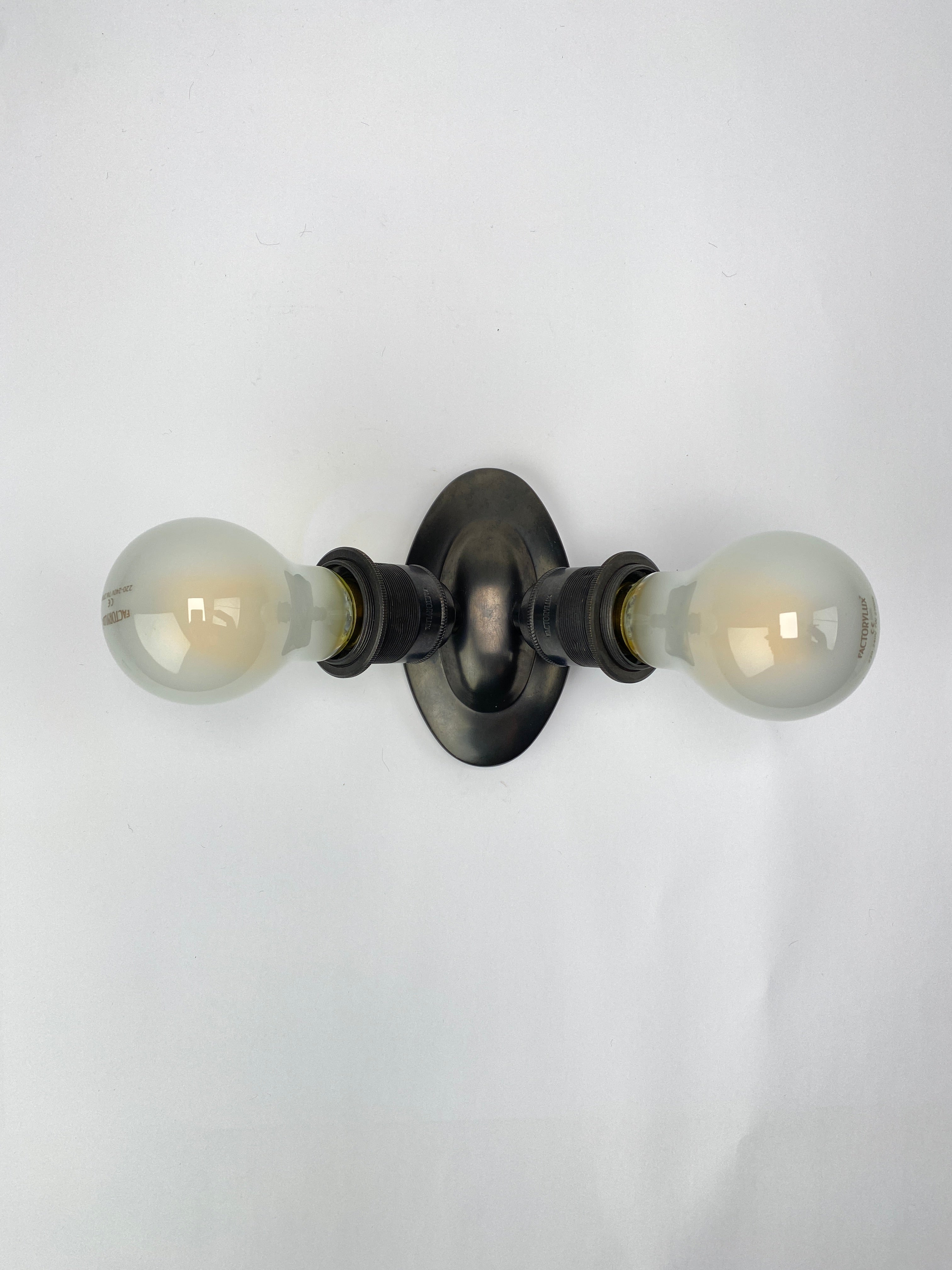 Maria Twin | Bronze Double Wall Light | Worn Lighting