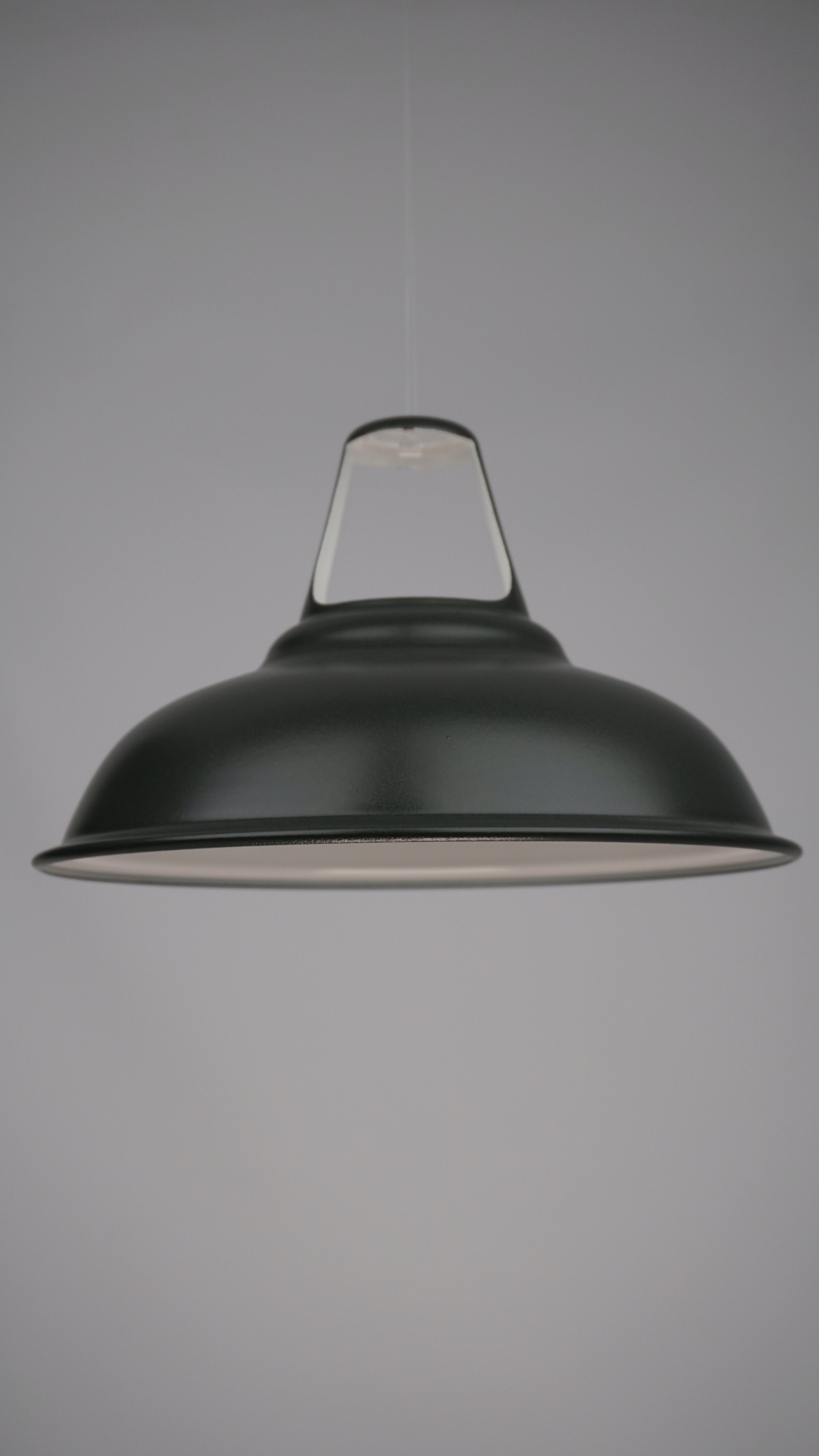 Matt Black Coolicon E27 | 28cm | Worn Lighting