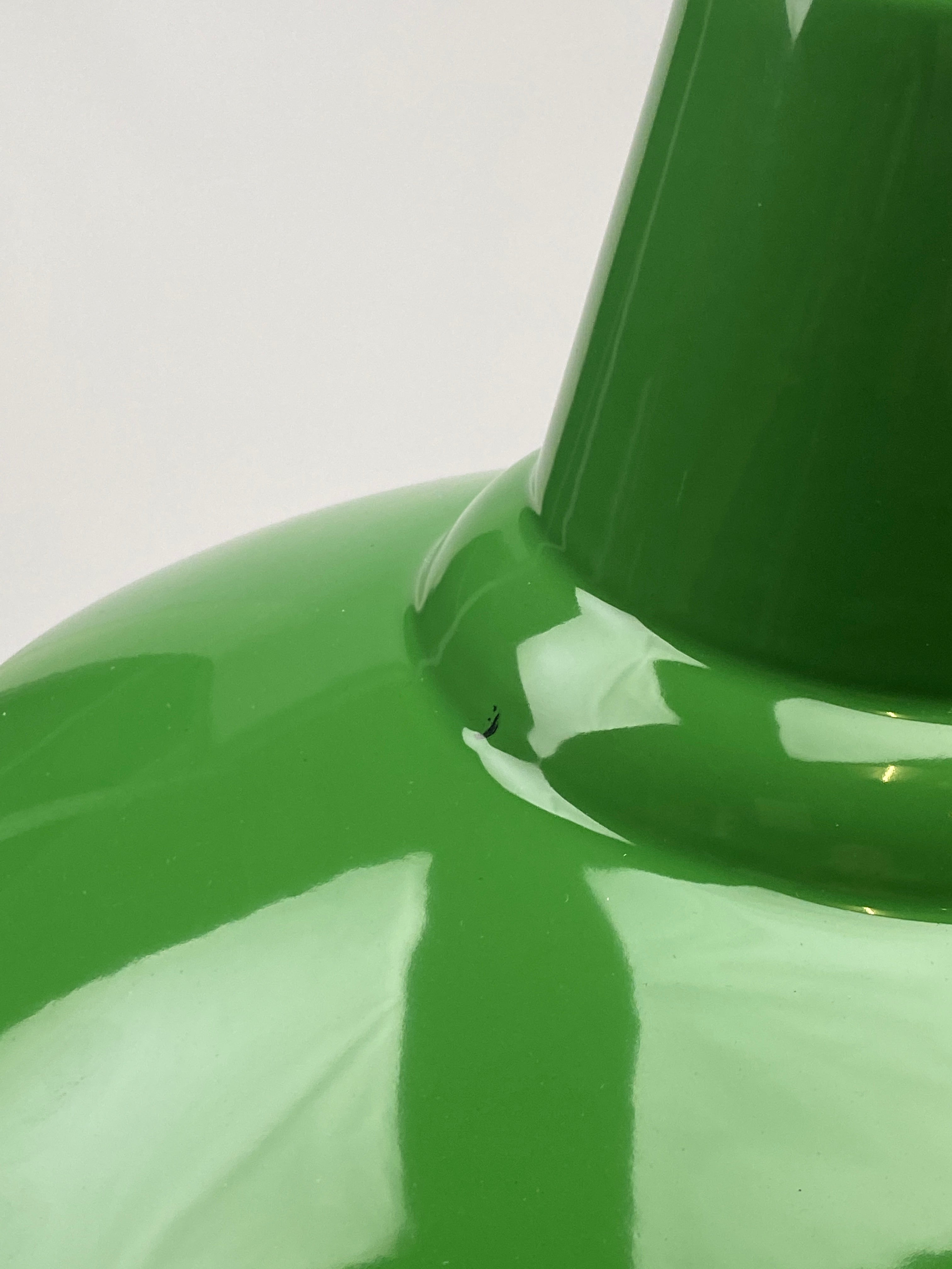 Green Enamel Reflector | 50cm | Worn Lighting
