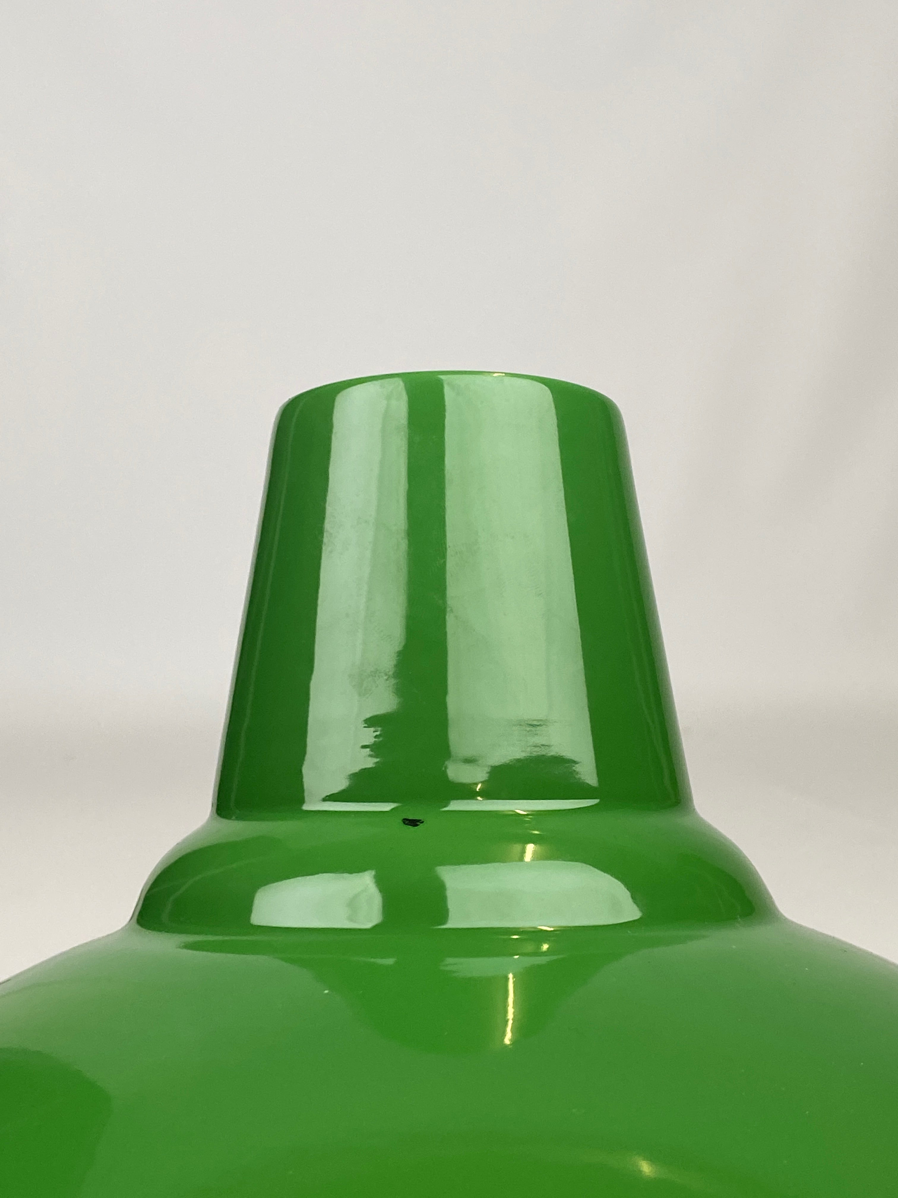 Green Enamel Reflector | 50cm | Worn Lighting