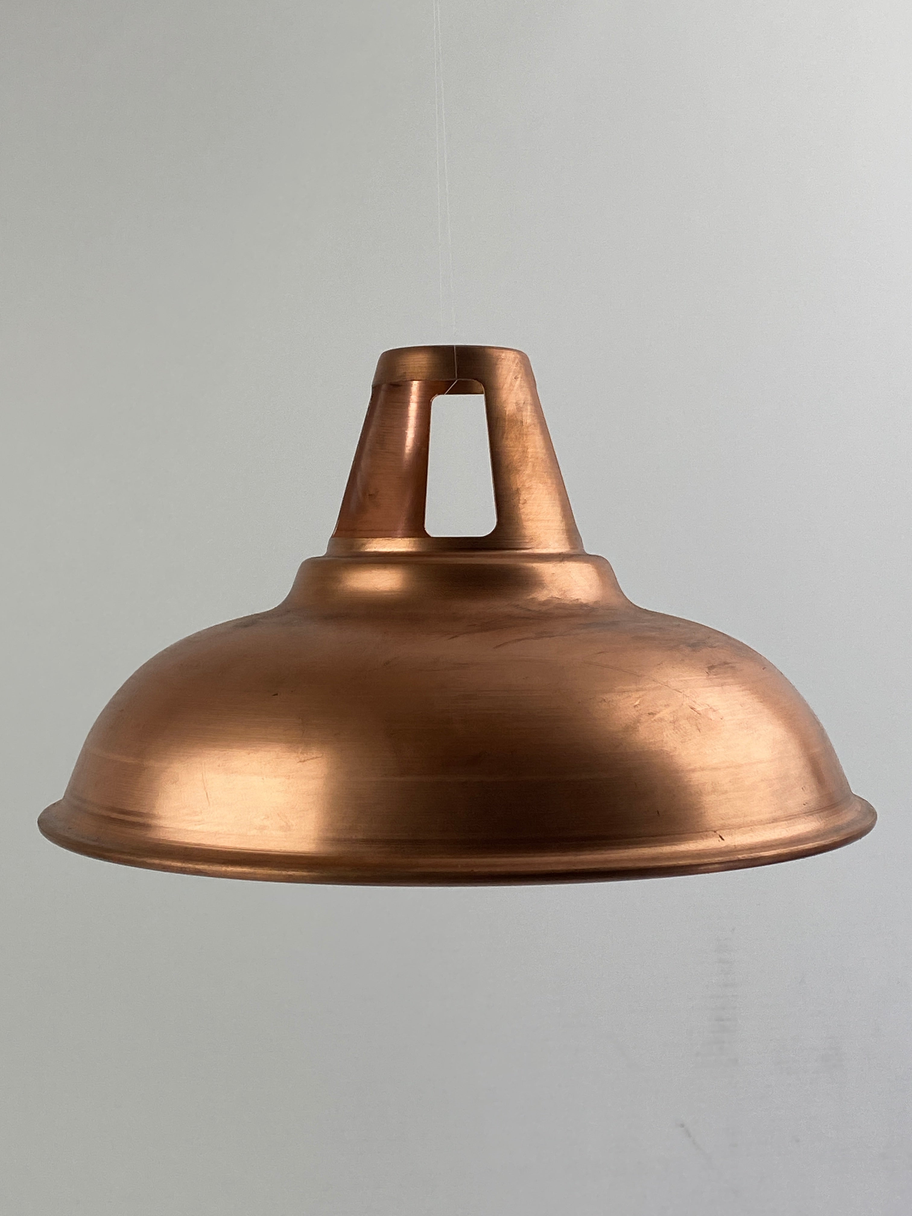 Raw Solid Copper Coolicon E27 | 28cm | Worn Lighting