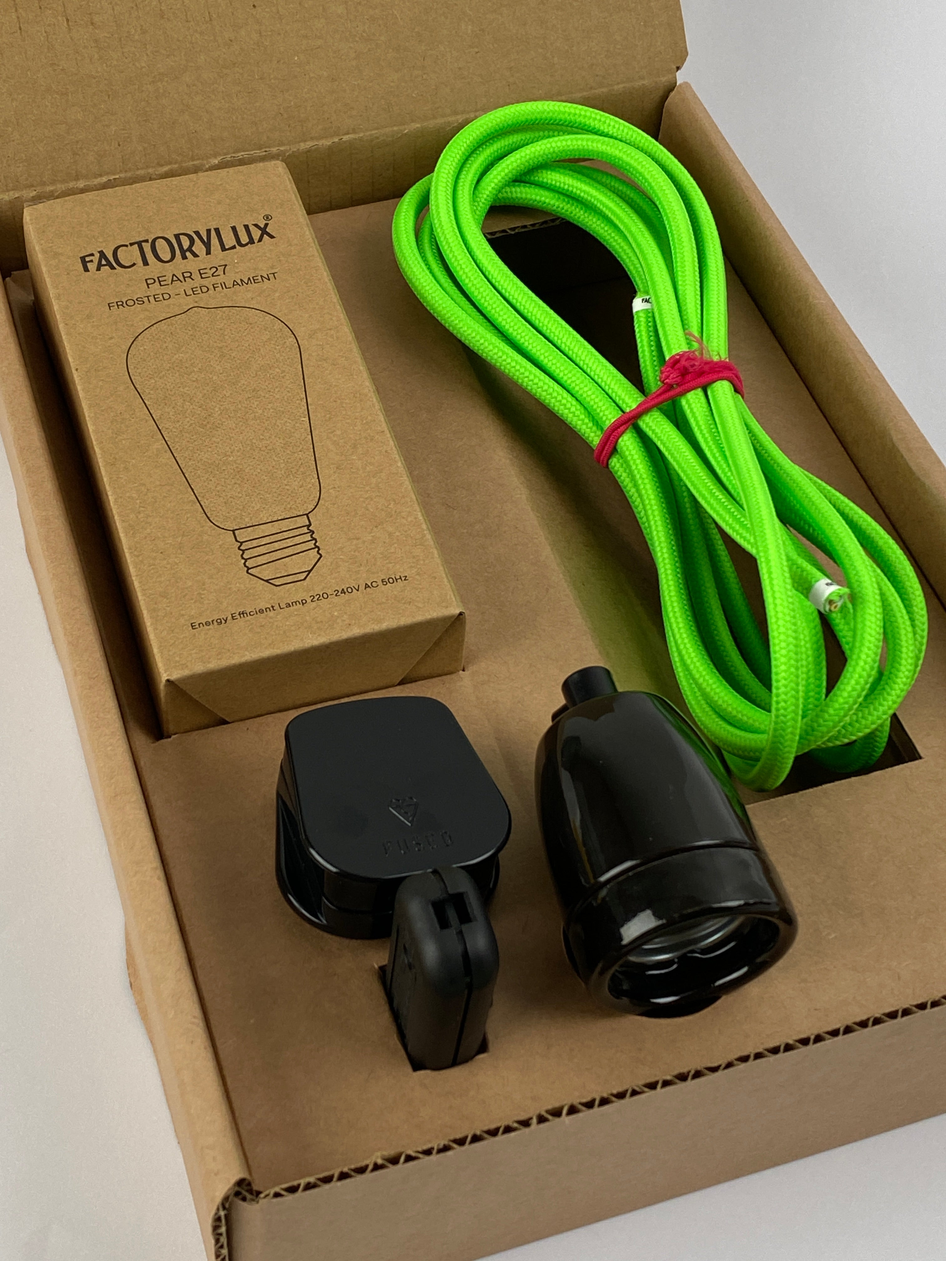 Gift Box: Black Ceramic Plug-In Light Kit