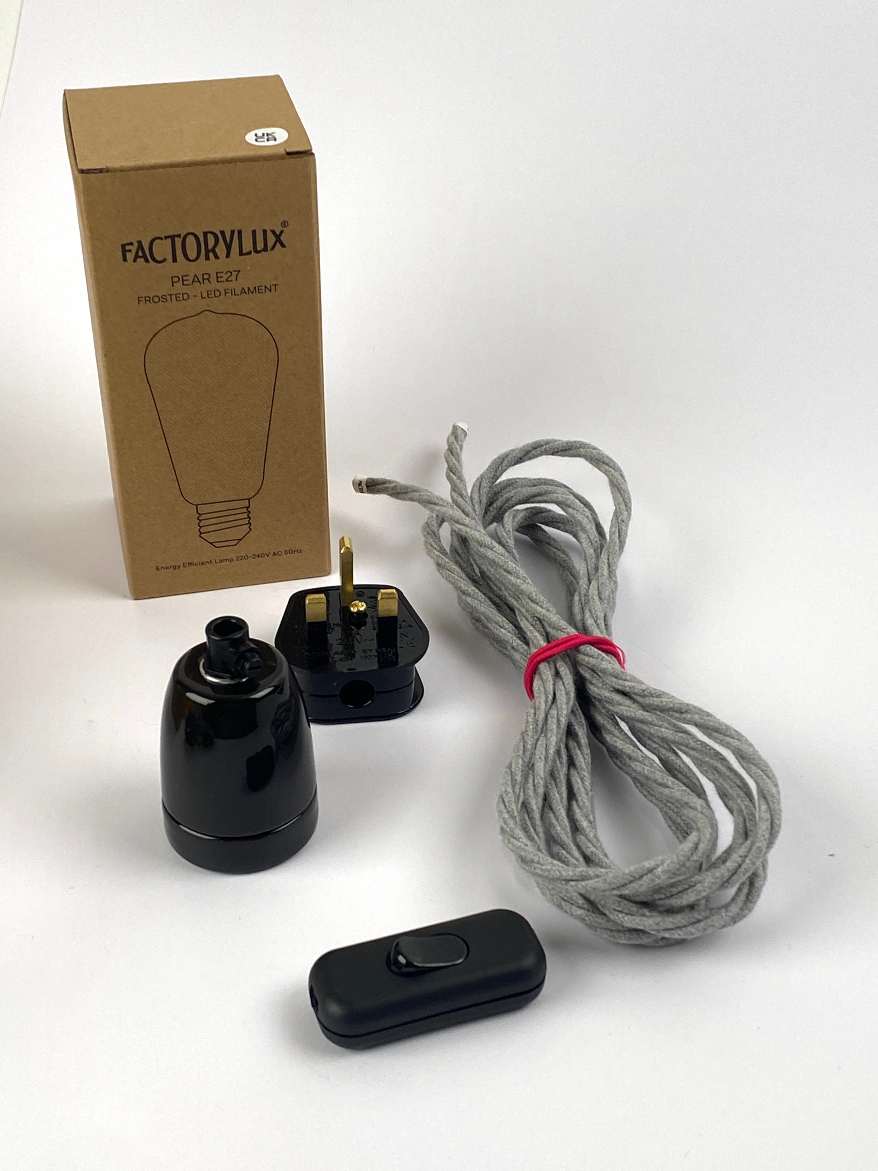 Gift Box: Black Ceramic Plug-In Light Kit