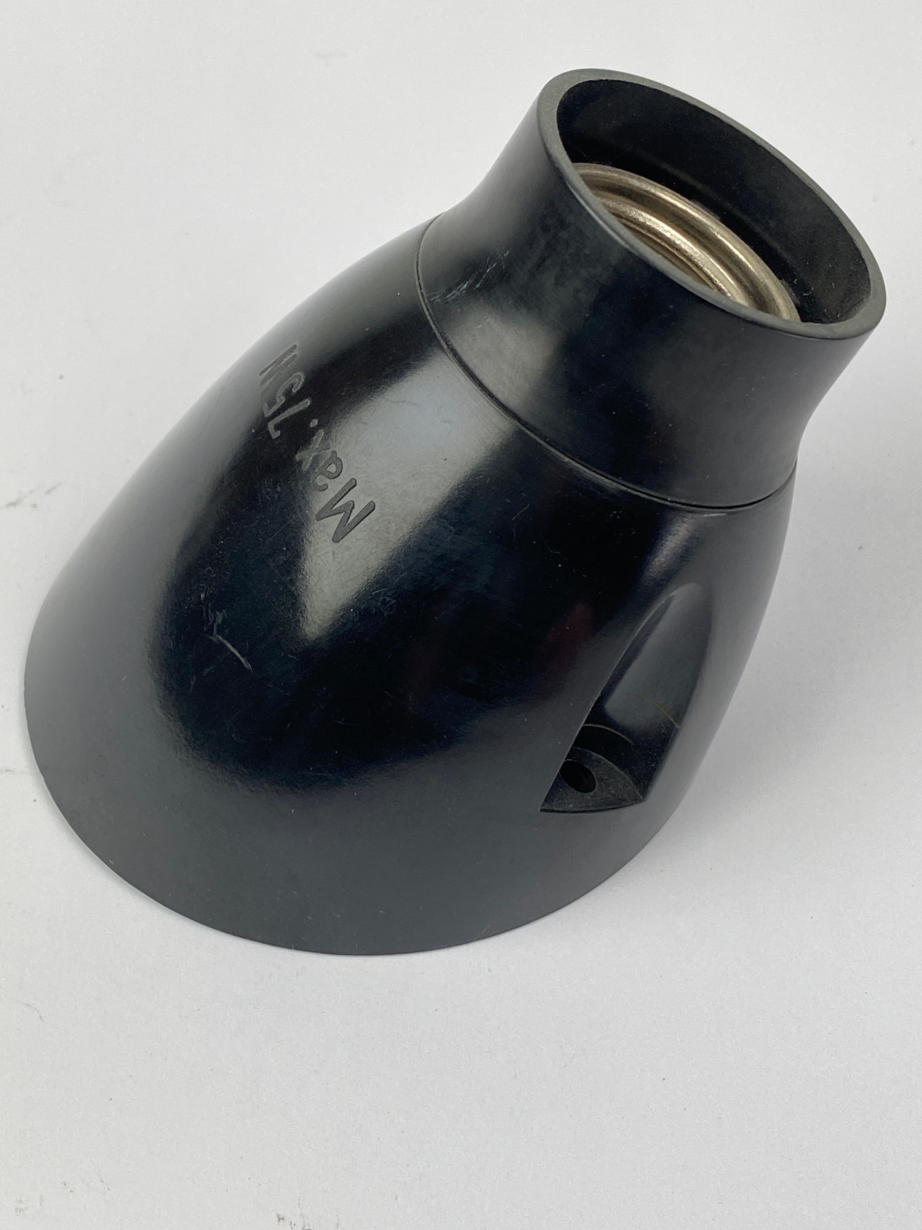 Industrial Ceiling Light | Black Bakelite | Worn Lighting
