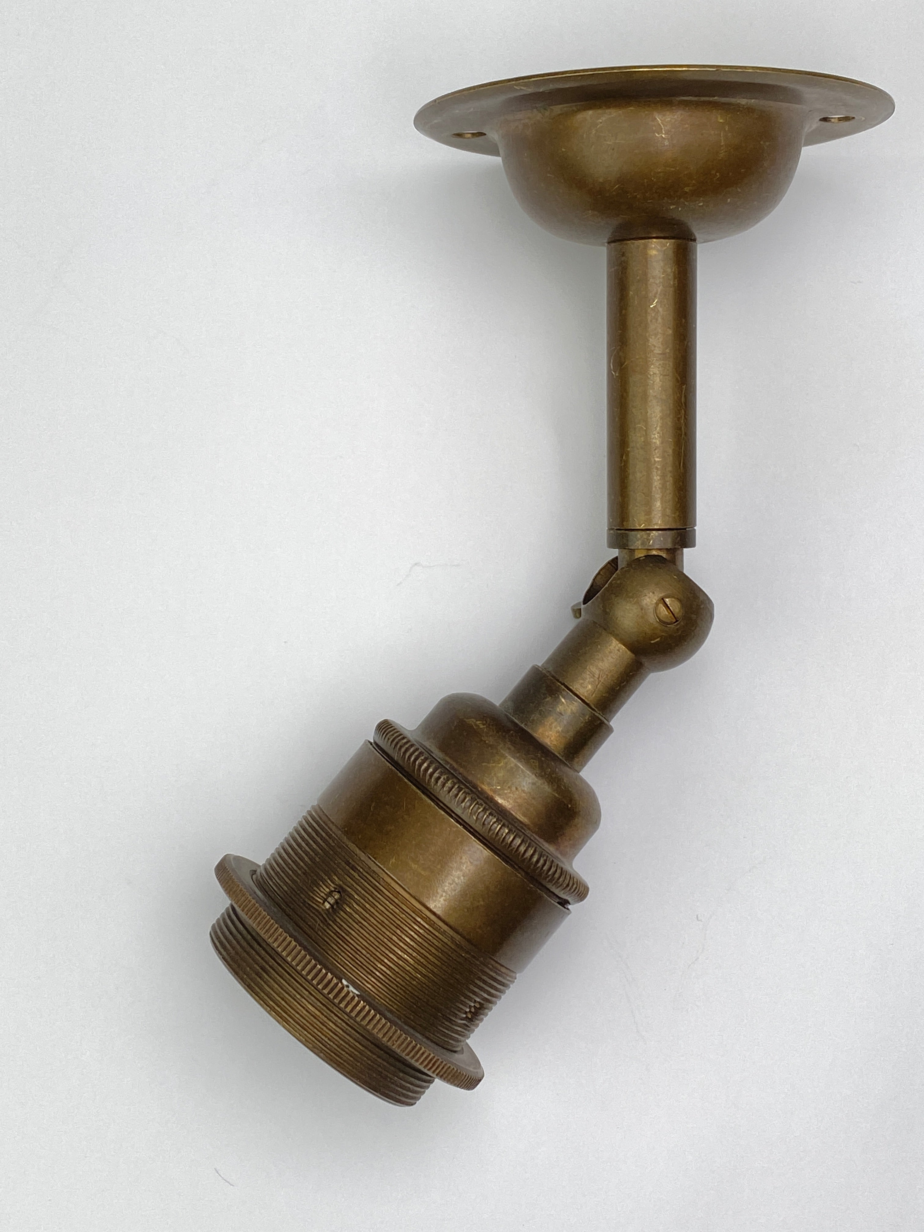 Vintage Brass Maria Wall | Simple Wall Light | Worn Lighting