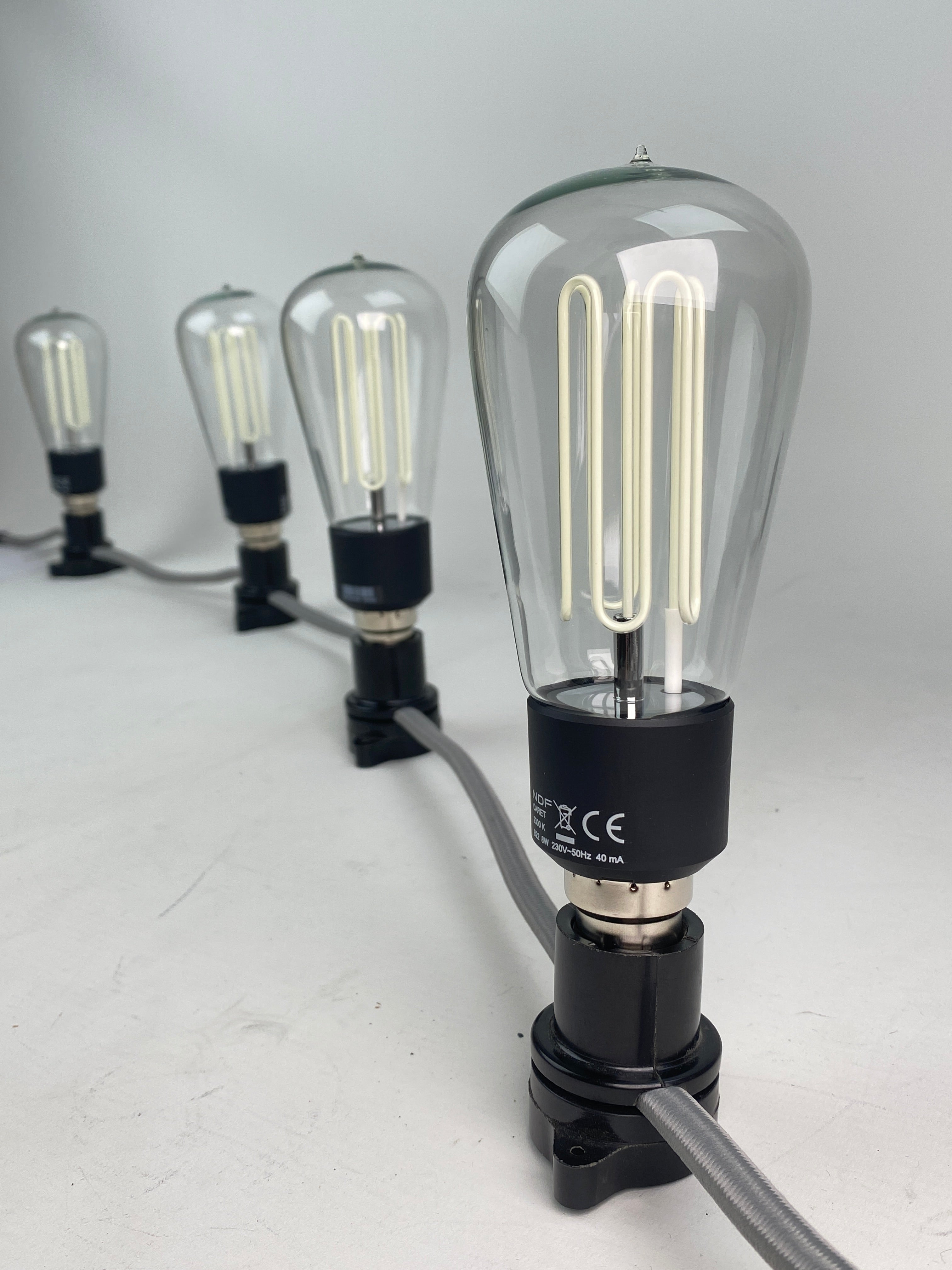 Indoor Fabric Festoon Lighting | Worn Lighting