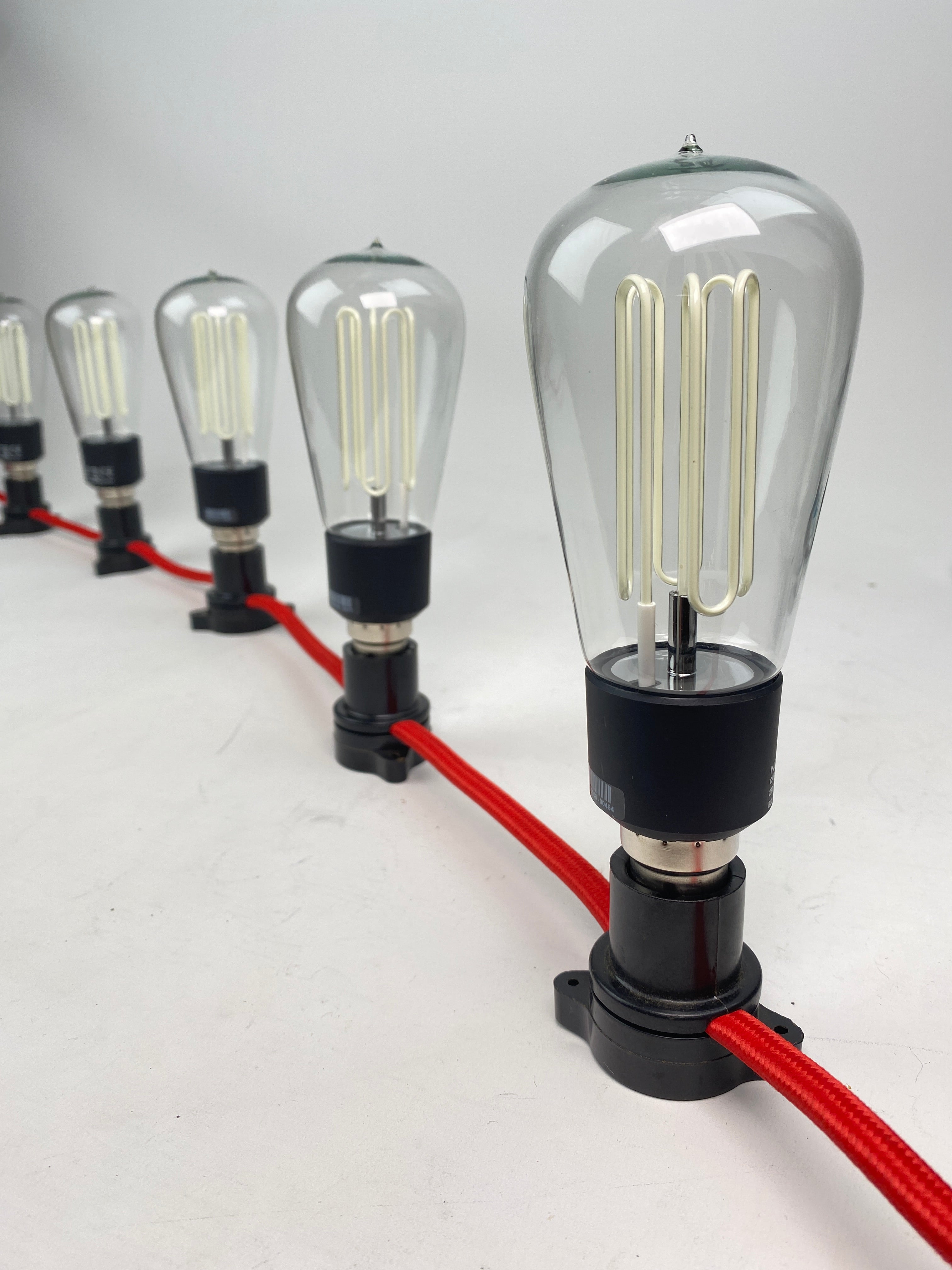 Indoor Fabric Festoon Lighting | Worn Lighting