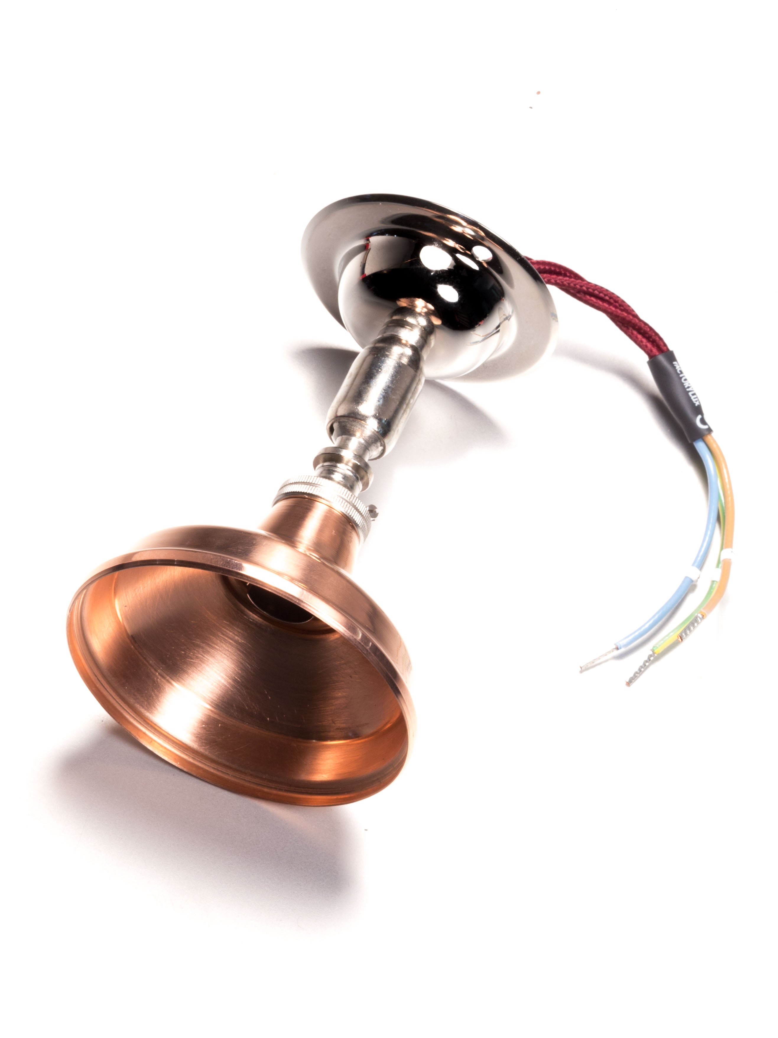 Silver Maria Spotlight With Copper Shade | Worn Lighting