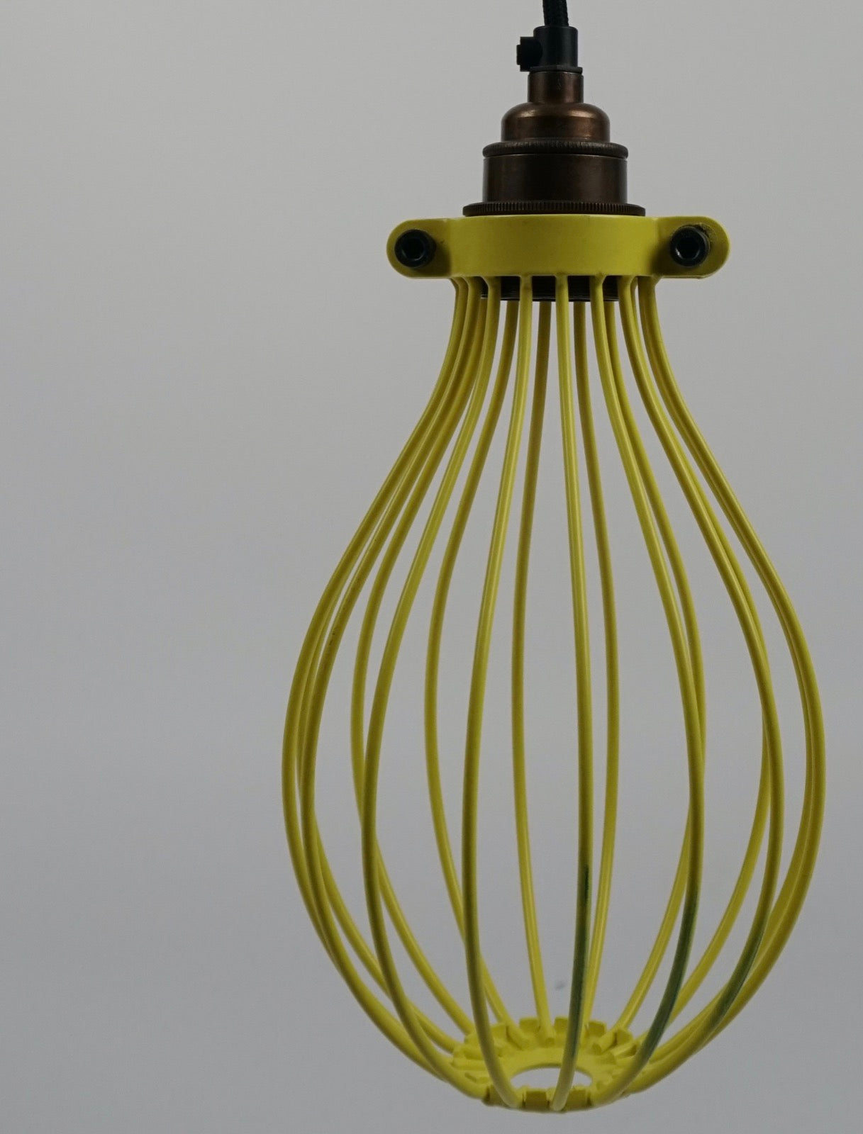 Yellow Balloon Cage Pendant | Worn Lighting