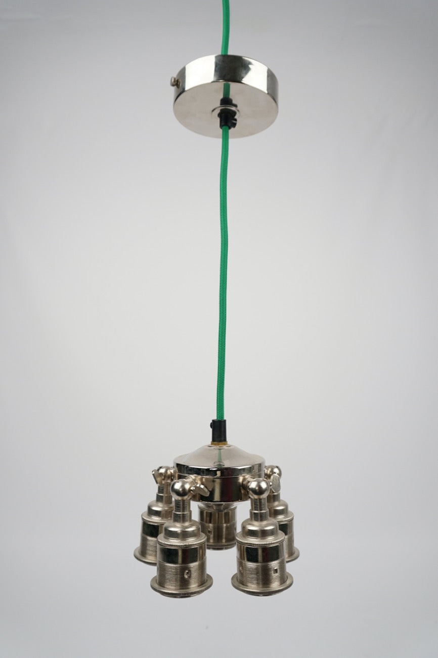 Silver Steampunk | Green Cable | Worn Lighting