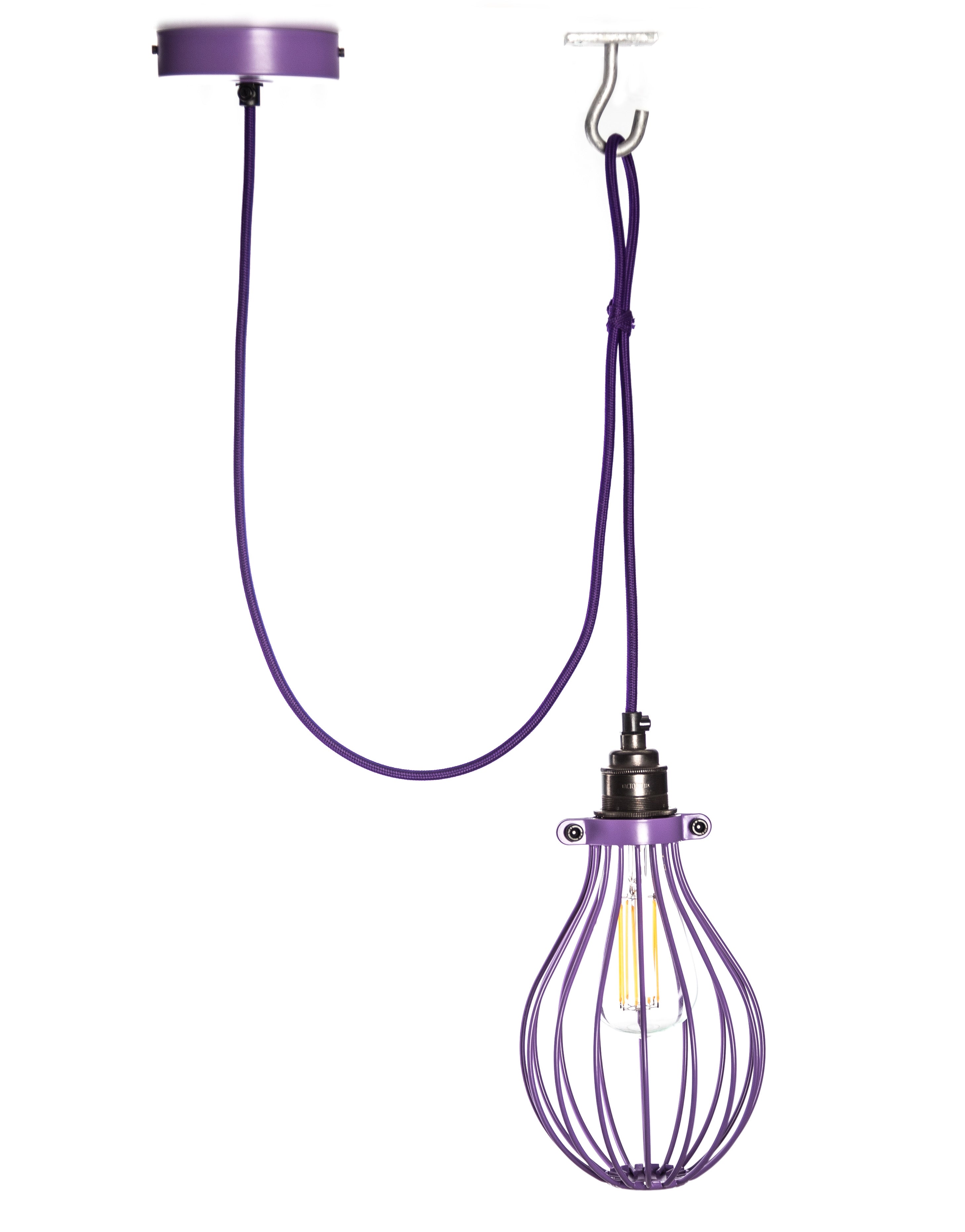 Purple Balloon Cage Pendant | Self-Assembly Kit | End-Of-Line