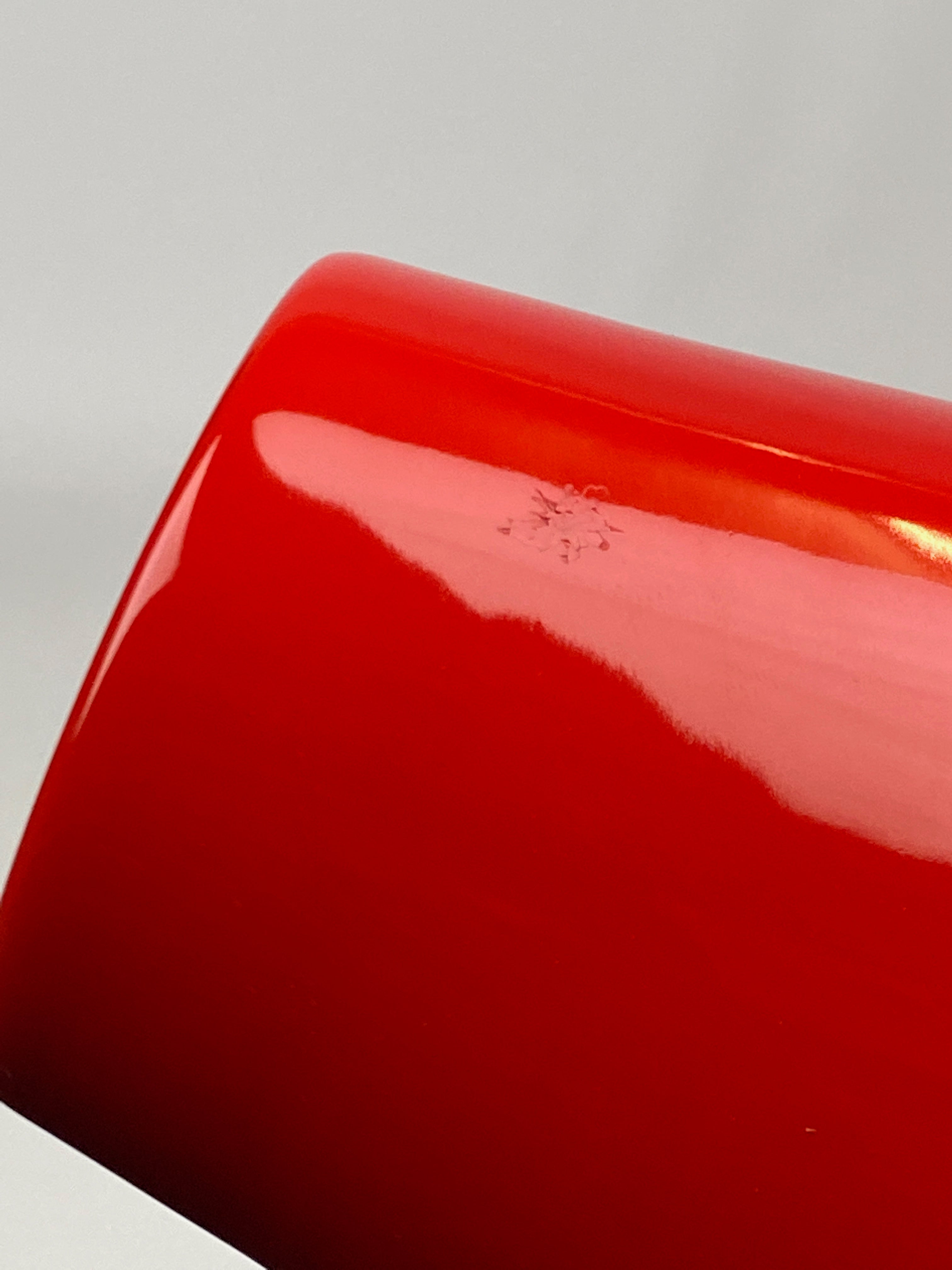 Silver Maria Spotlight With Red Shade | Worn Lighting