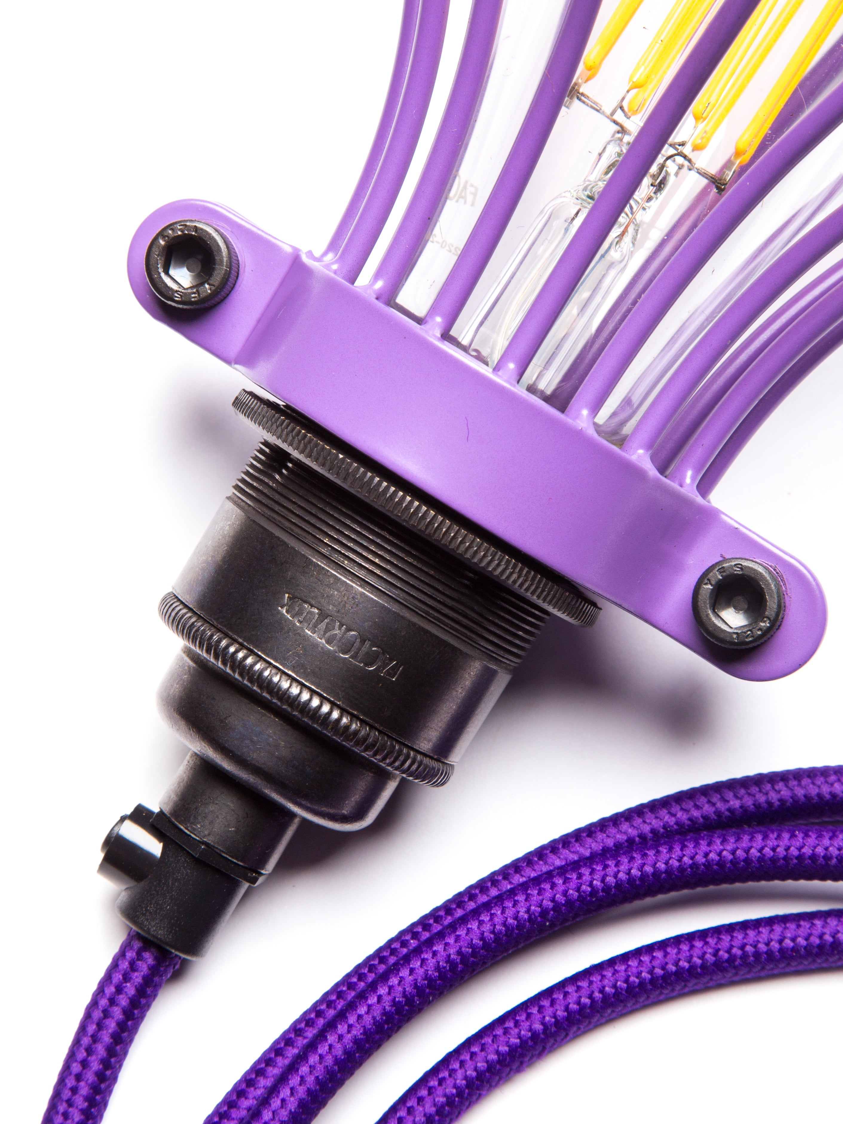 Purple Balloon Cage Pendant | Self-Assembly Kit | End-Of-Line