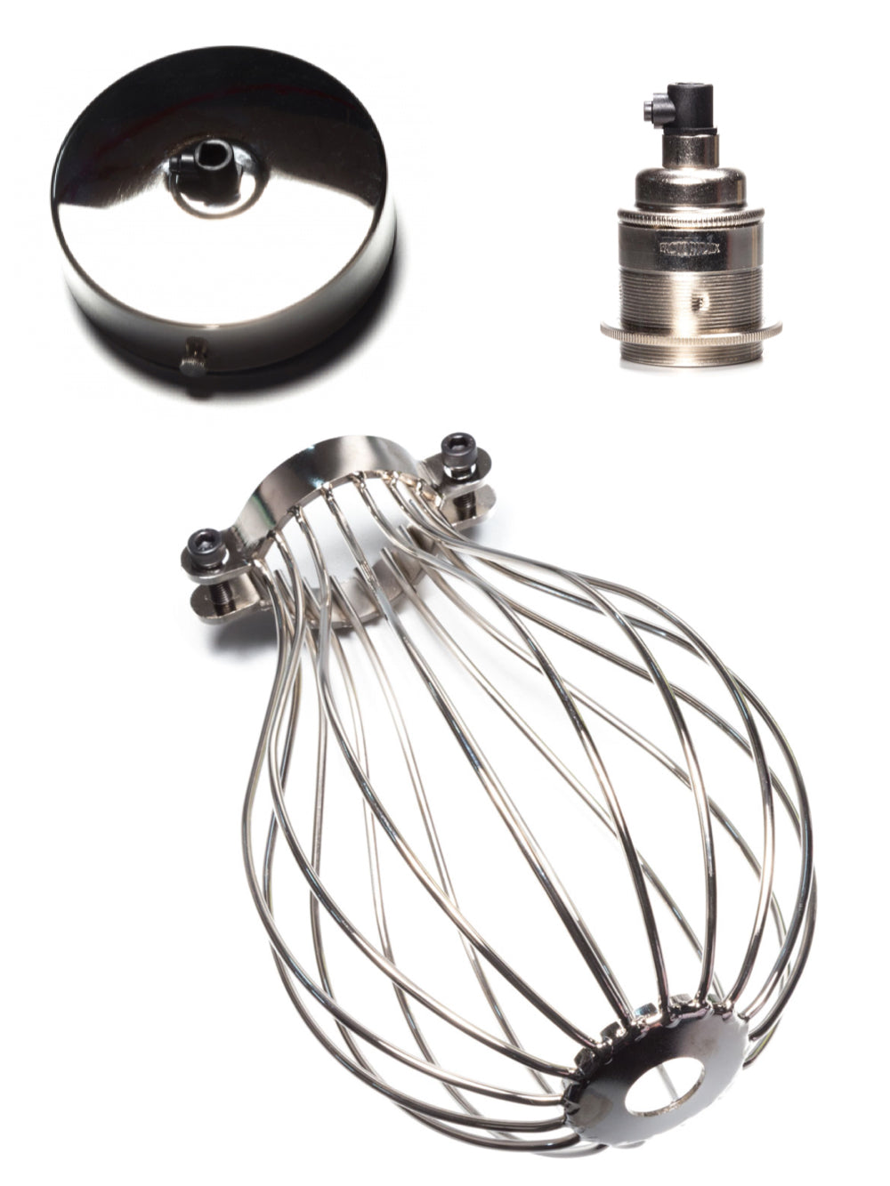 Balloon Cage Bundle | Silver | E27 & Single Outlet | End-Of-Line