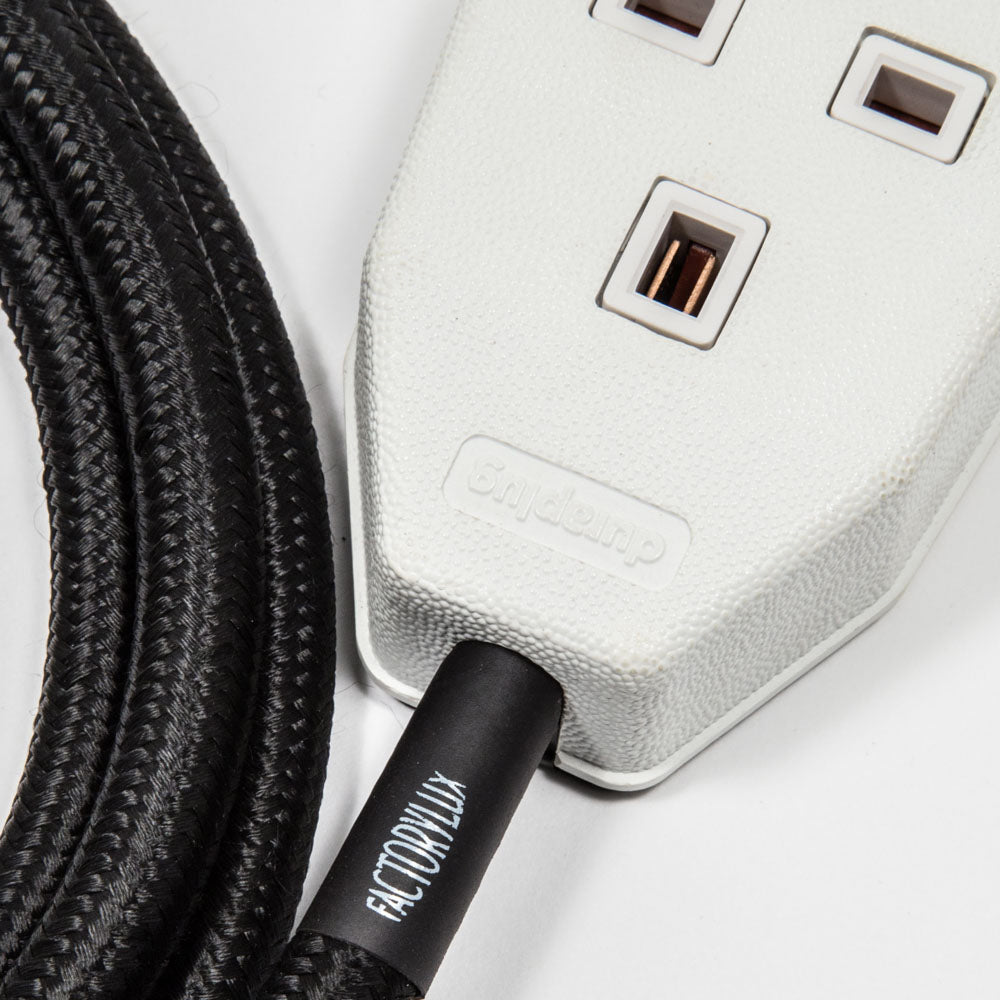 Black Extension Lead | Self-Assembly Kit | End-Of-Line