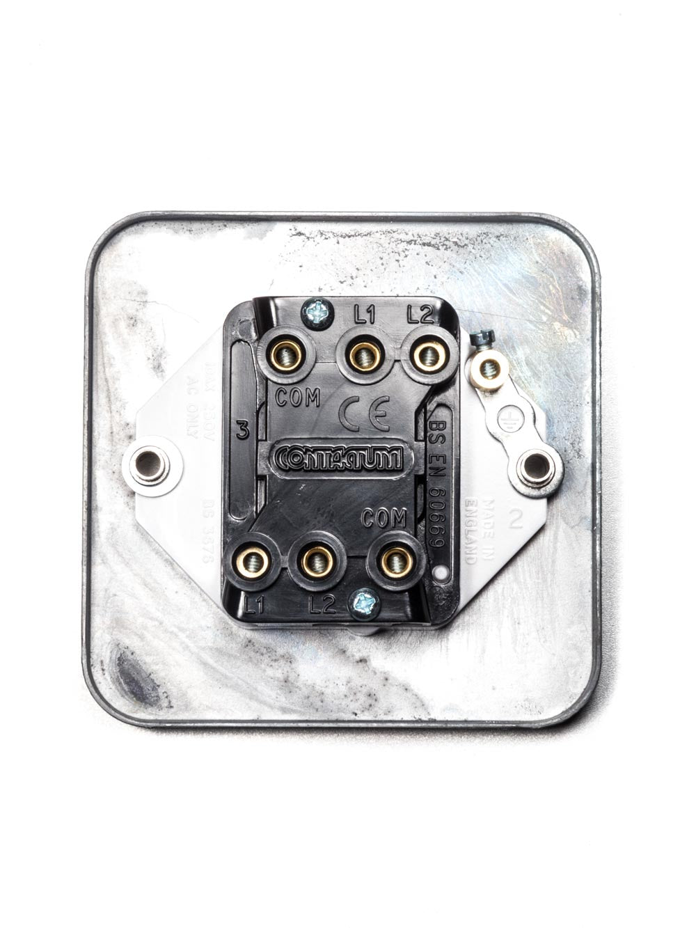 Galvanised Double Light Switch | Two-Way | End-Of-Line