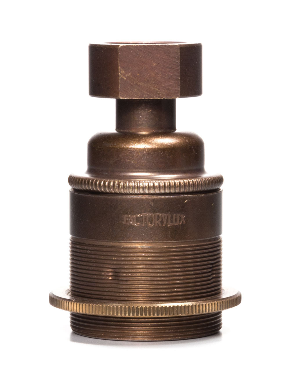 20mm Conduit Lamp Holder E27 | Vintage Brass | X 10 Bundle | End-of-line