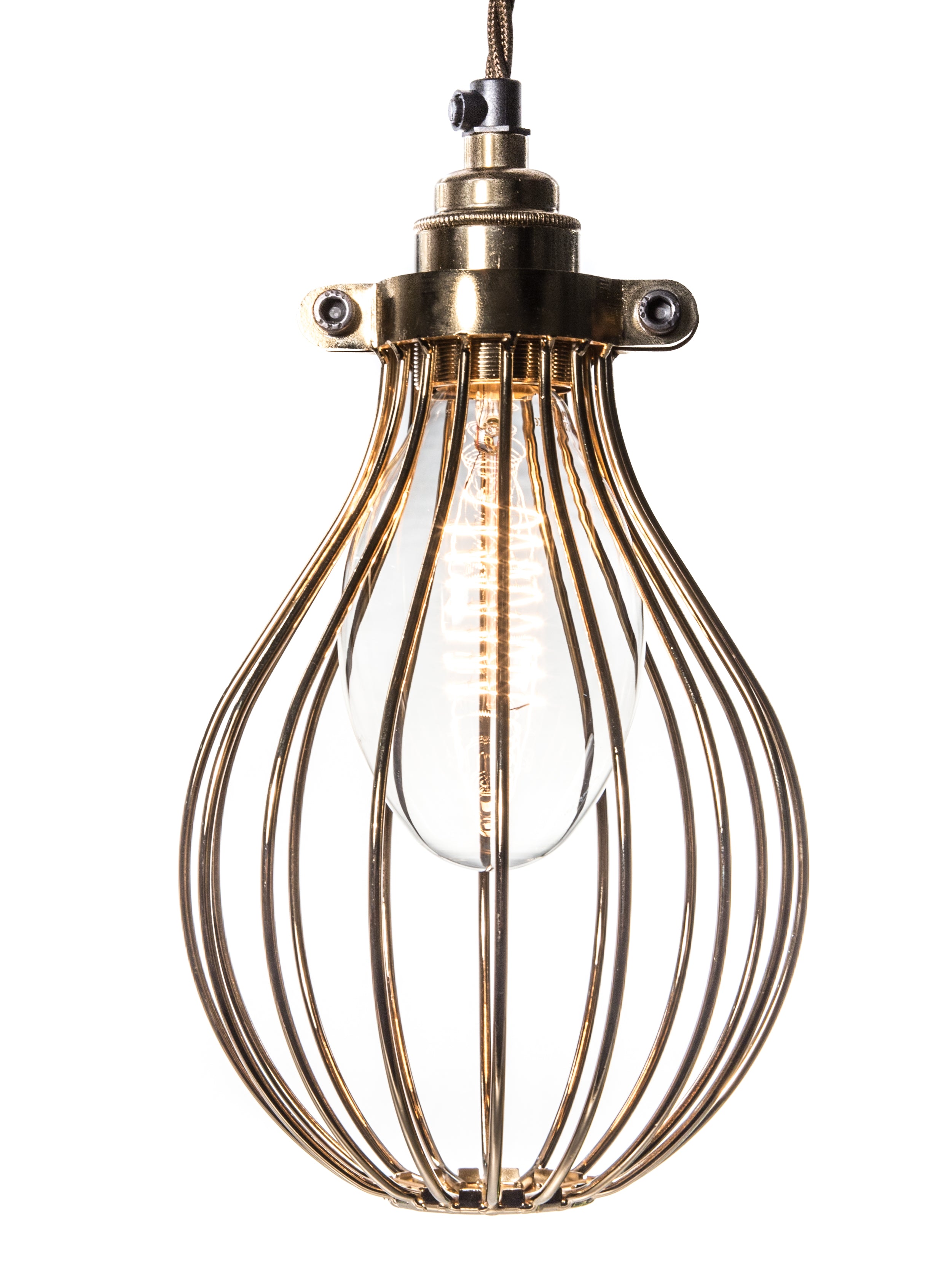 Gold Balloon Cage Pendant | End-Of-Line