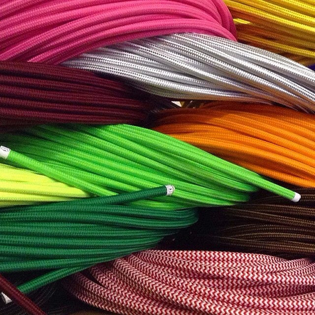 Round Fabric Lighting Cable | 3 Core