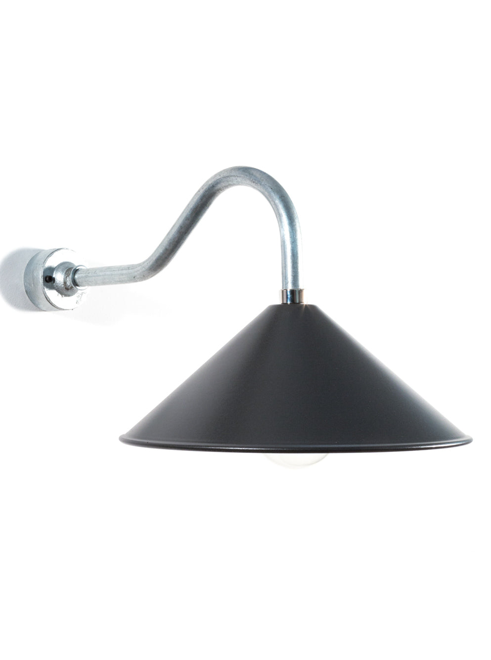 Cone Swan Neck Wall Light | Matt Black Shade | End-Of-Line