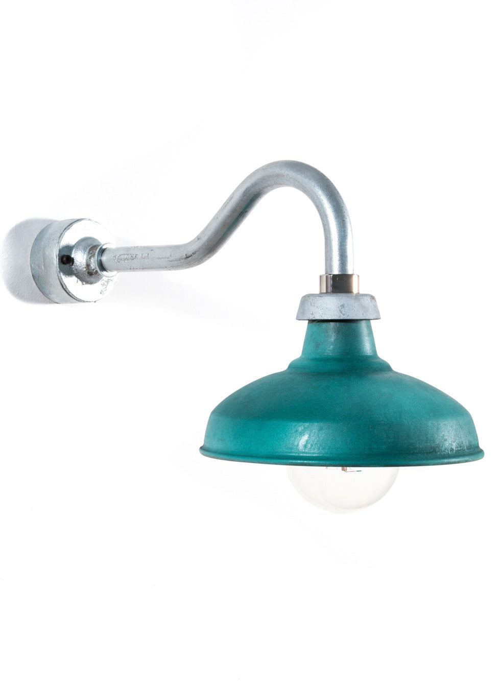 Kitchen Swan Neck Wall Light | Verdigris Shade | End-Of-Line