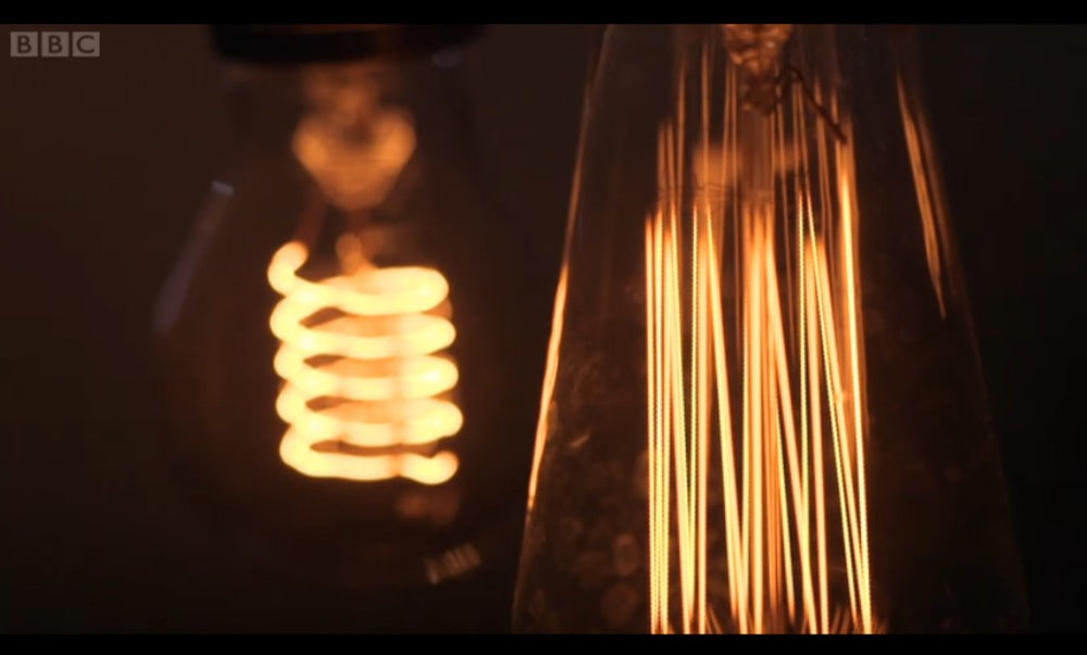 tungsten filaments in light bulbs