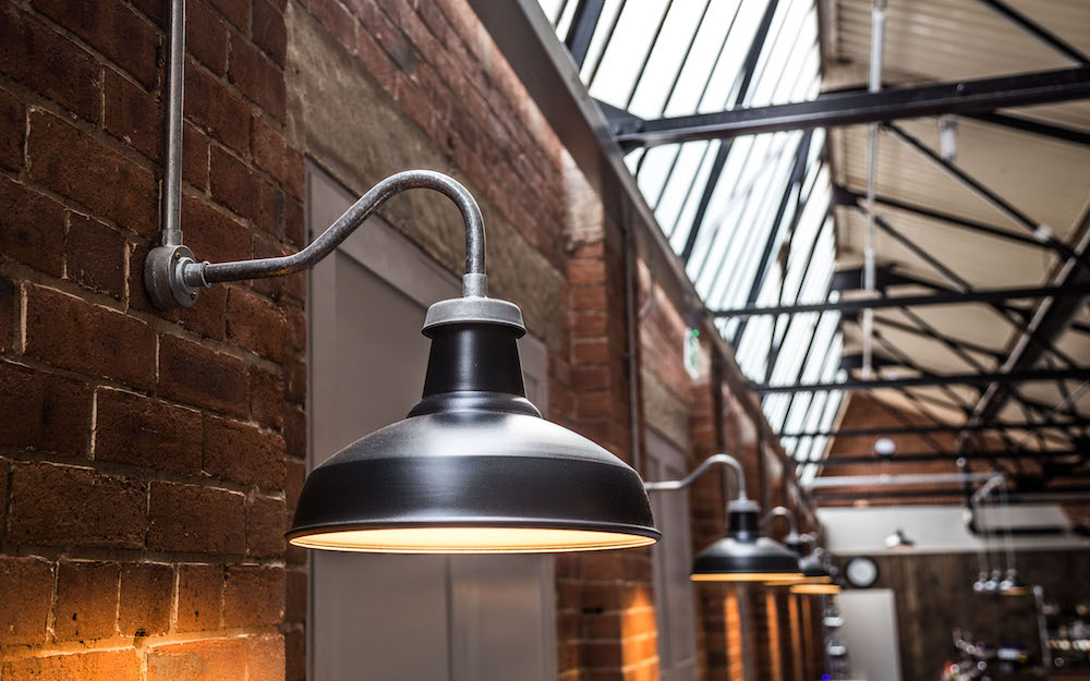 Galvanised Conduit Lights Factorylux Swan Neck Galvanised Conduit Lights Factorylux Swan Neck