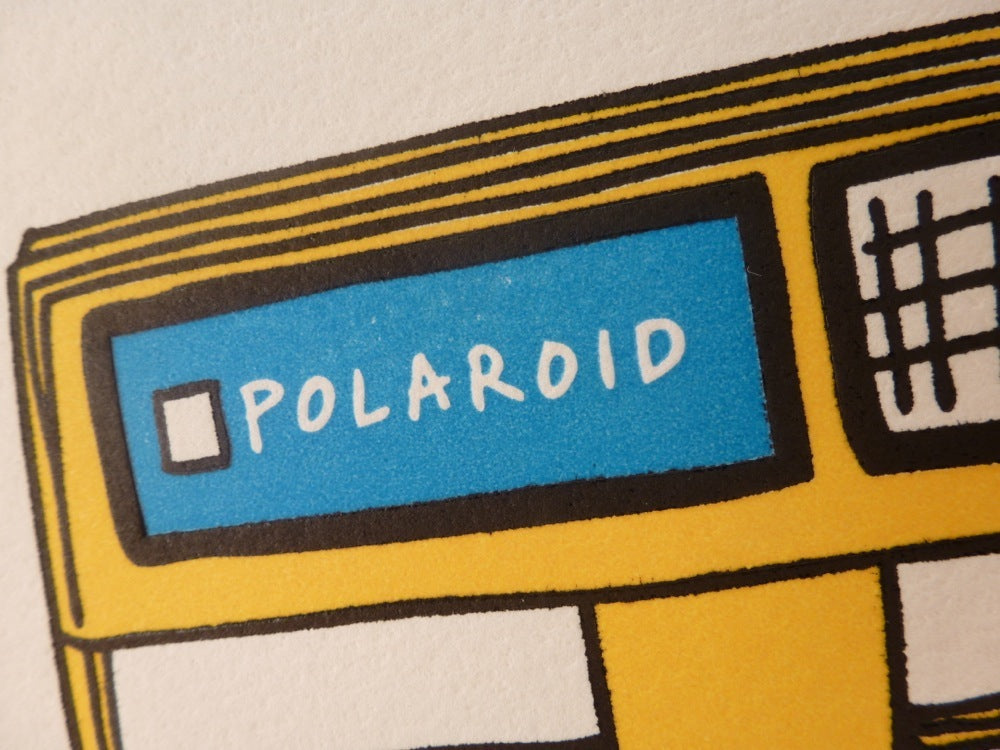 Letterpress greetings cards - Polaroid