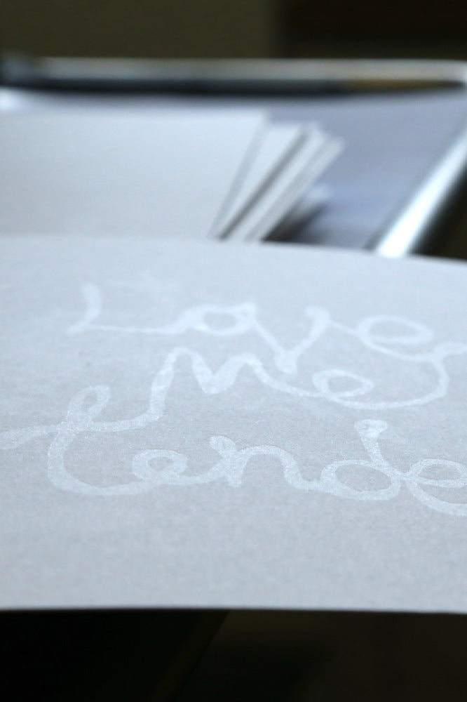 Letterpress Prints | Overprinting the Love Me Tender Print