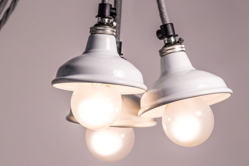 5 Ways to style enamel factory lighting