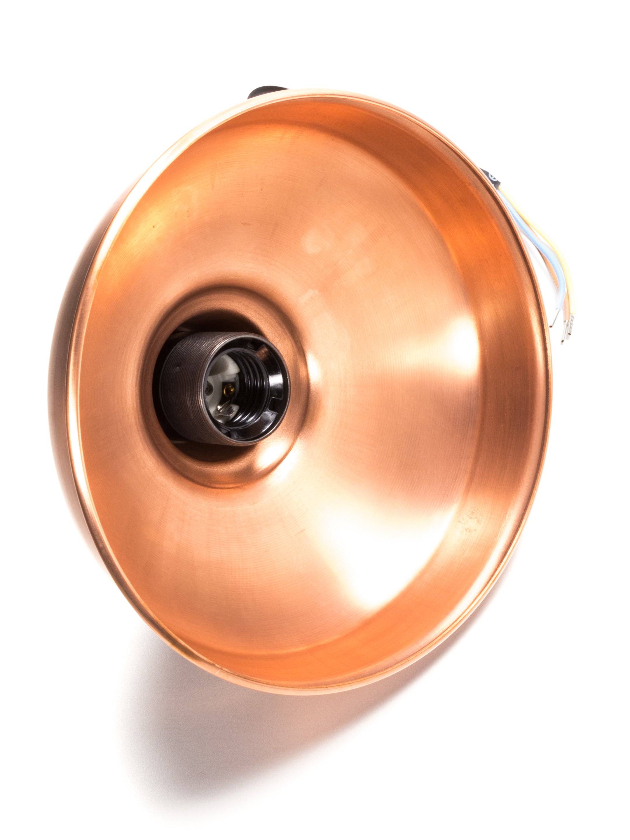 Brass Maria Banjo Wall Light with Copper Shade | End-Of-Line