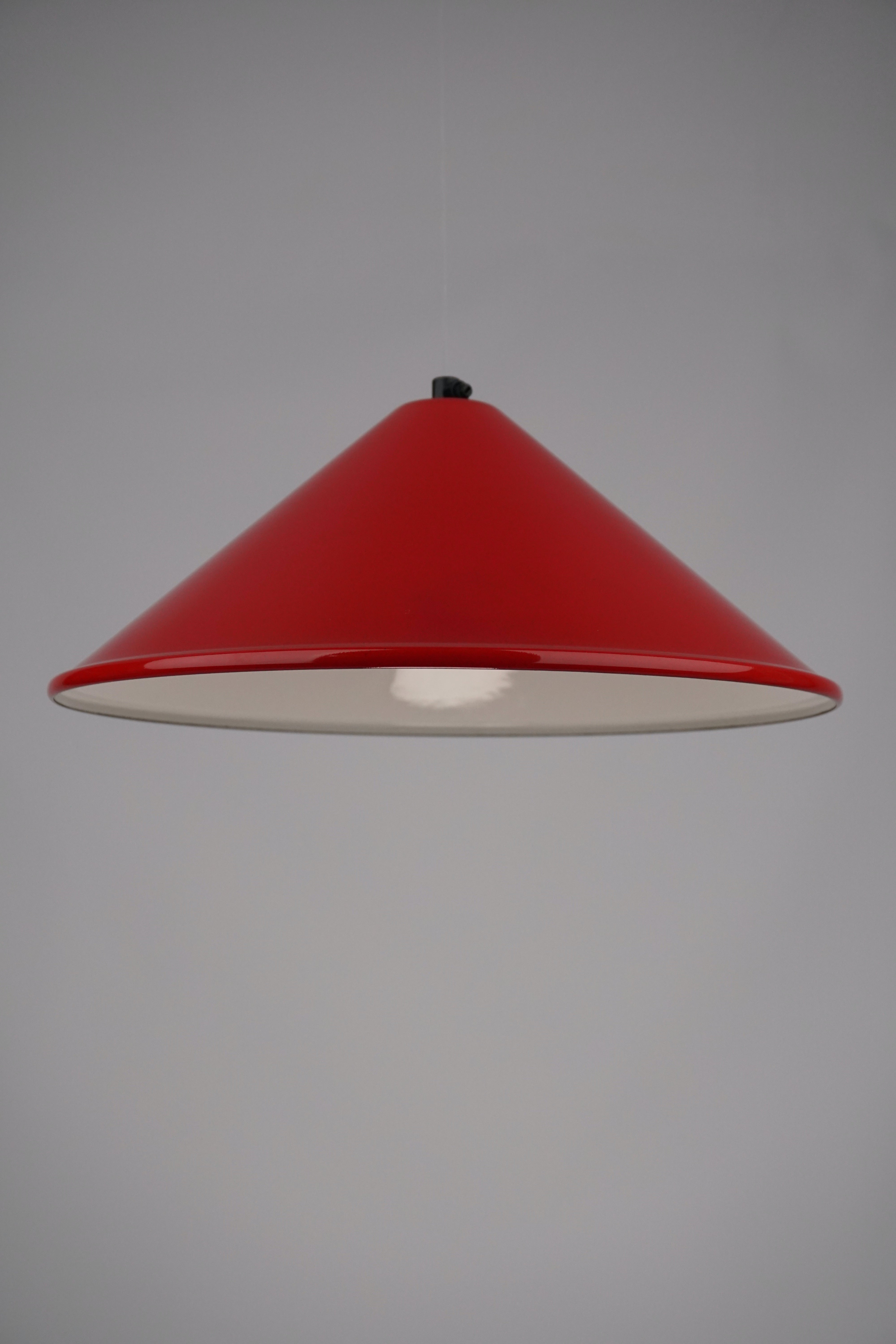 Red Cone Lamp Shade | Worn Lighting
