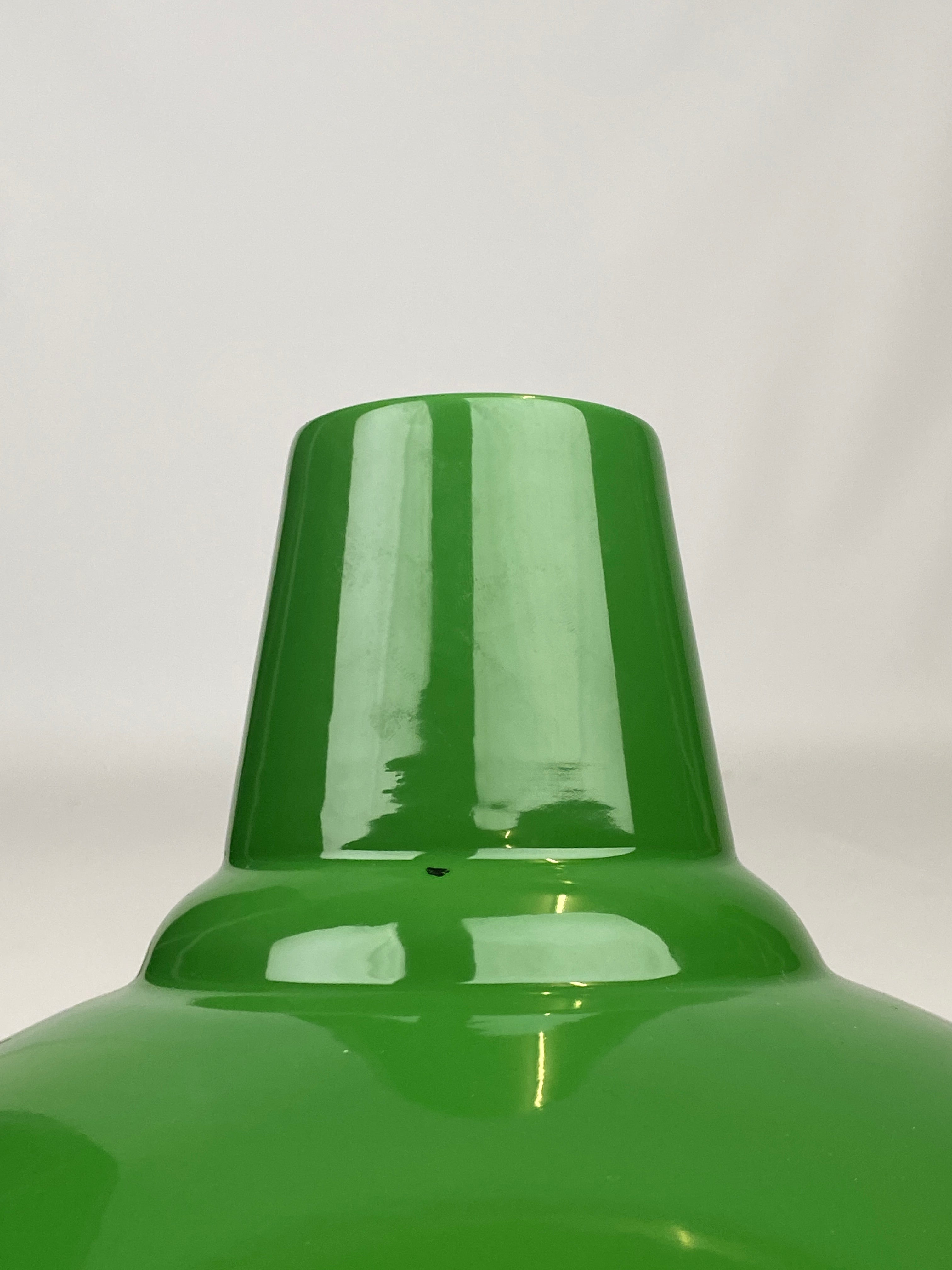 Green Enamel Reflector | 50cm | Worn Lighting