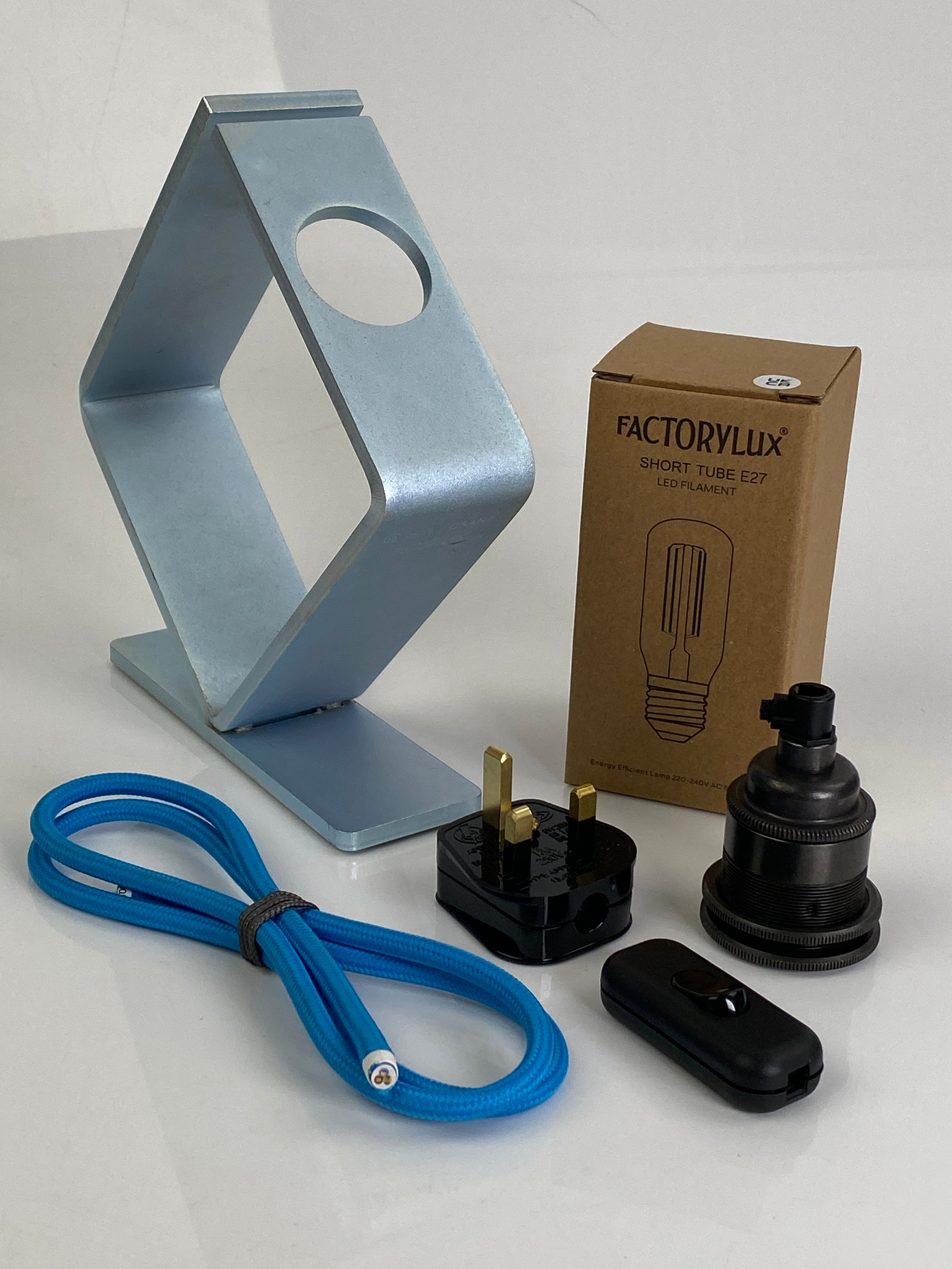 Gift Box: Industrial Desk Light Kit | Lightly-Rusted or Zinc Plated