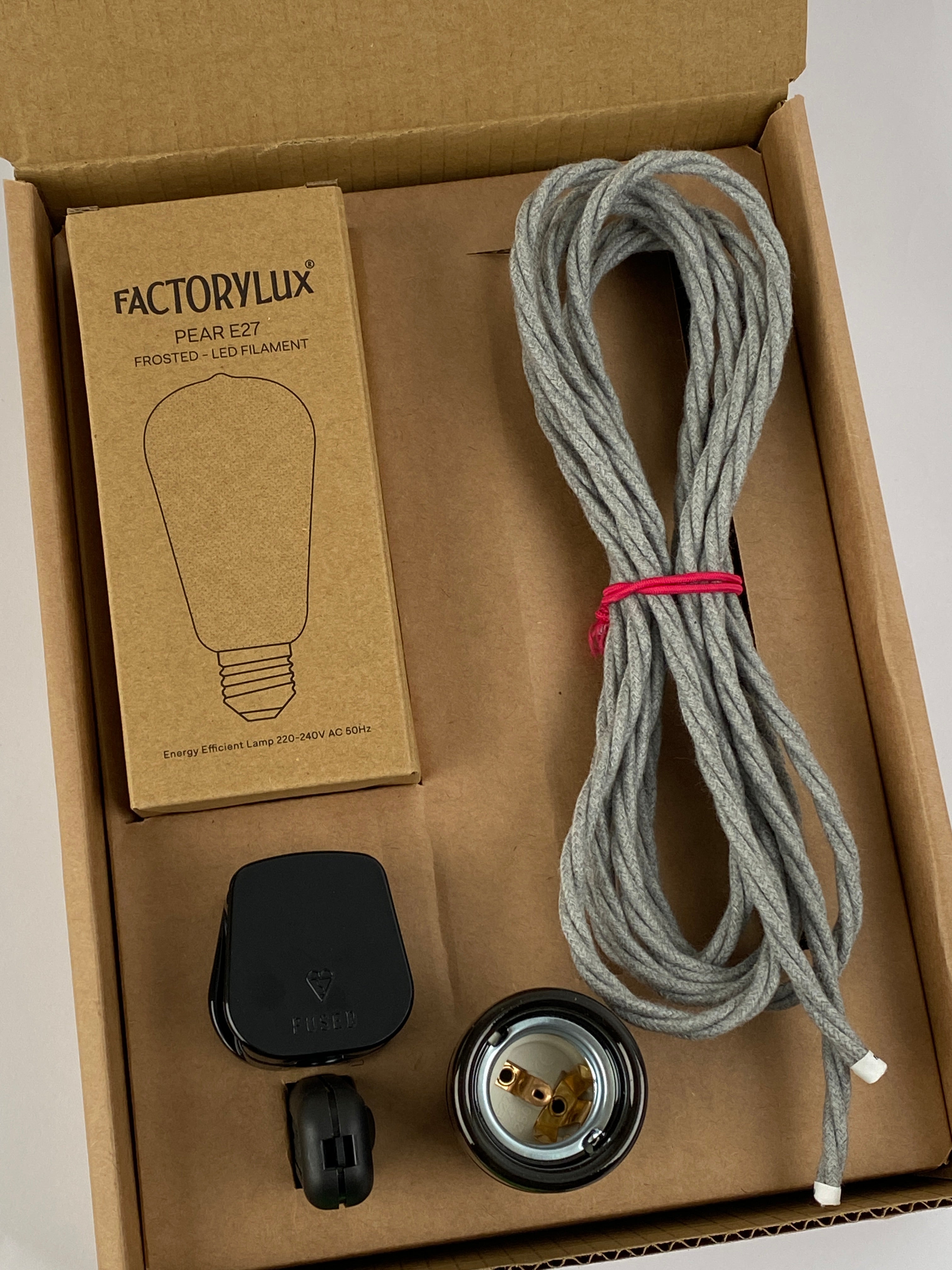 Gift Box: Black Ceramic Plug-In Light Kit