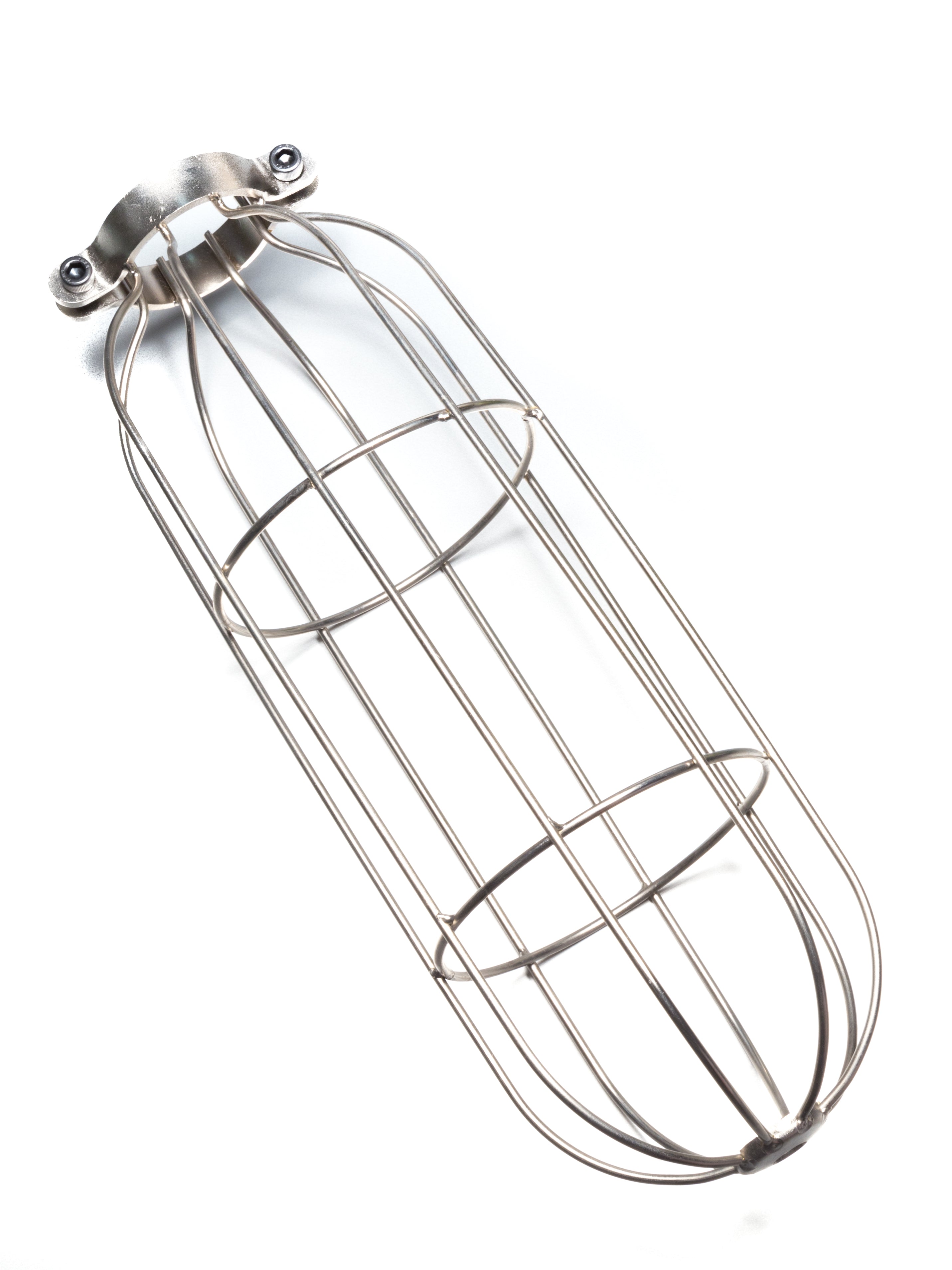 Silver Long Cage Pendant | End-Of-Line