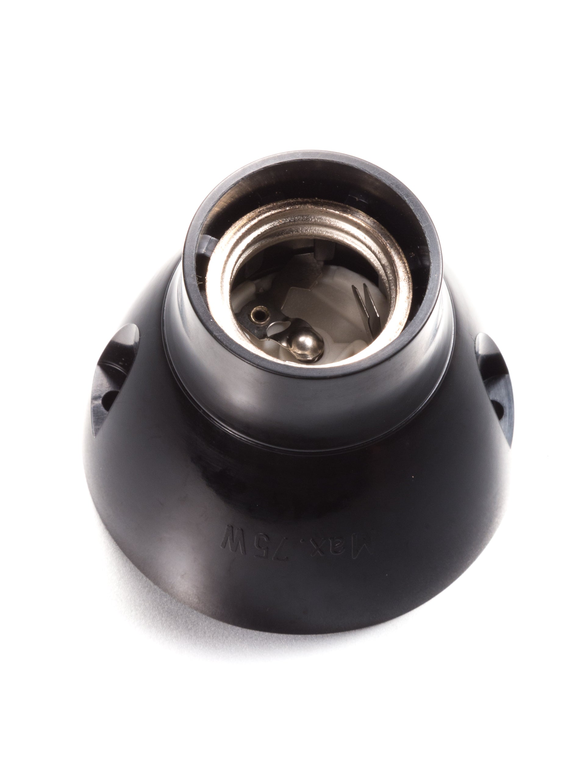 Industrial Ceiling Light | Black Bakelite | Worn Lighting