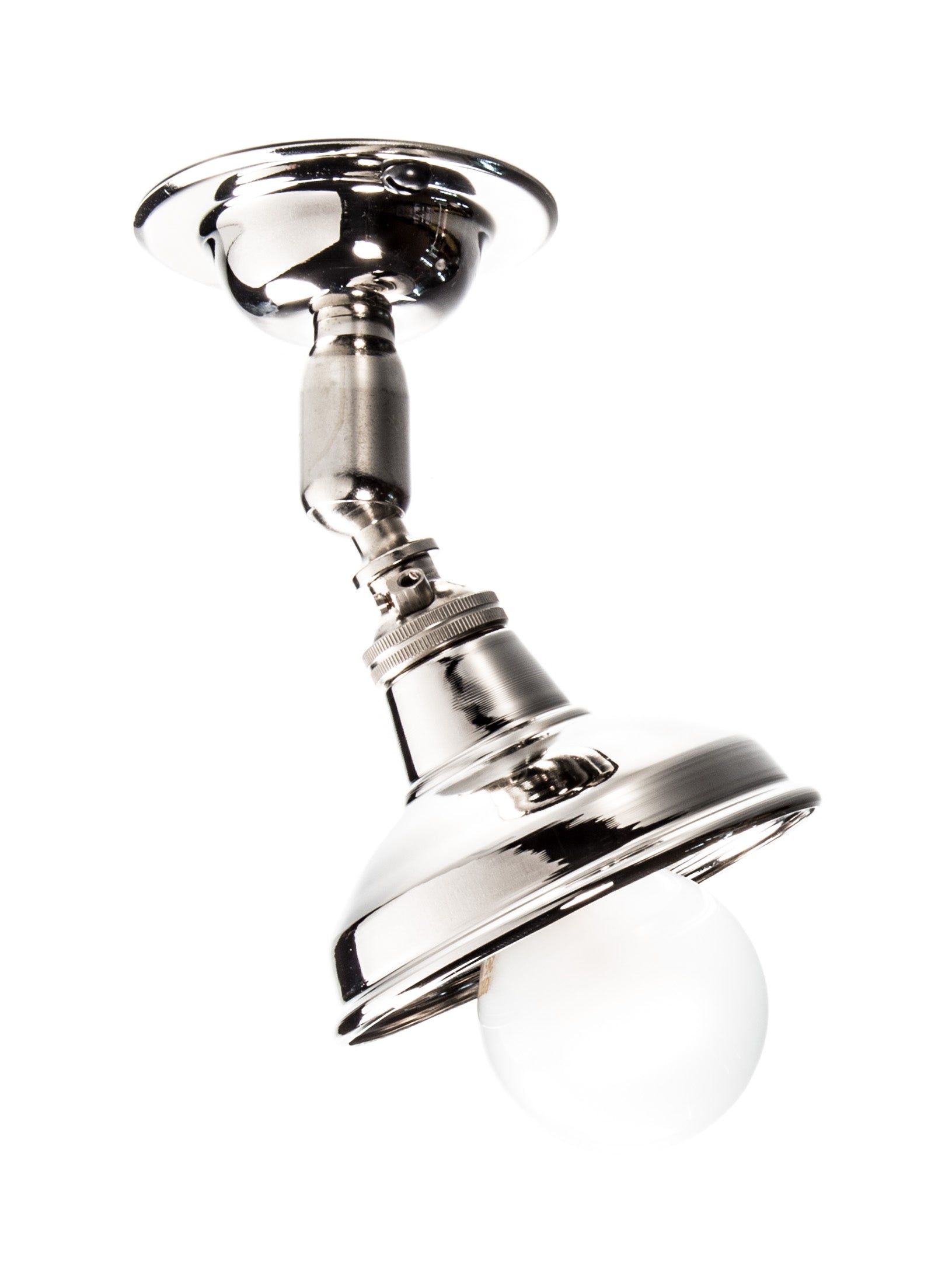 Silver Maria Spotlight With Silver Shade | Worn Lighting