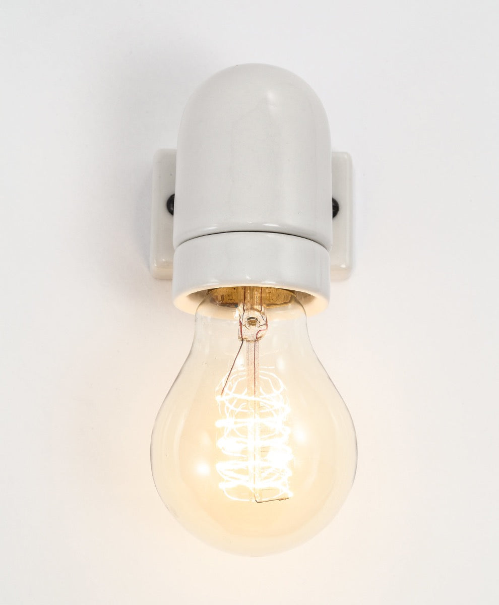 Ceramic Industrial Wall Light | Right-Angled | End-Of-Line