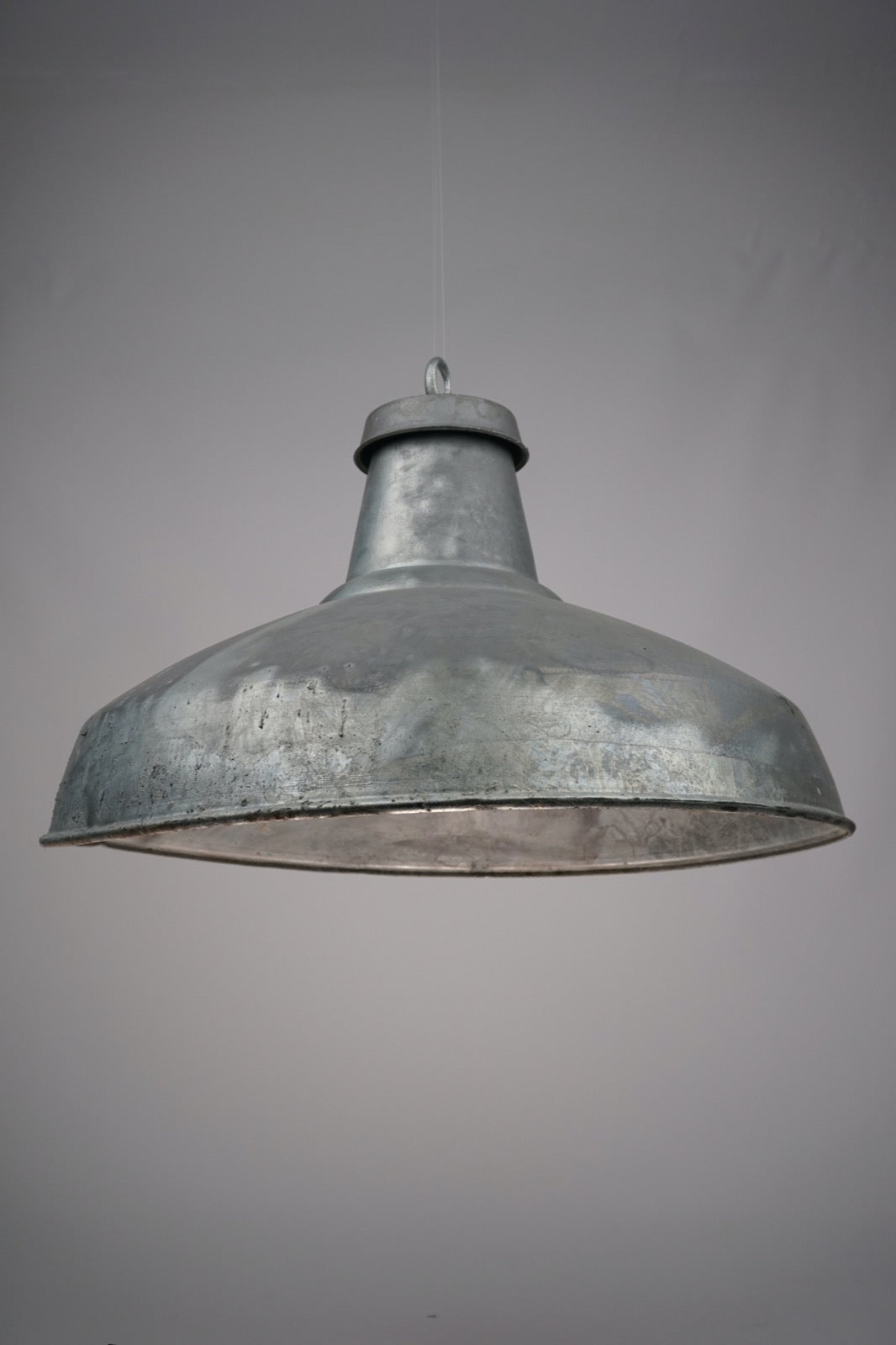 Galvanised Reflector | 50cm | Worn Lighting
