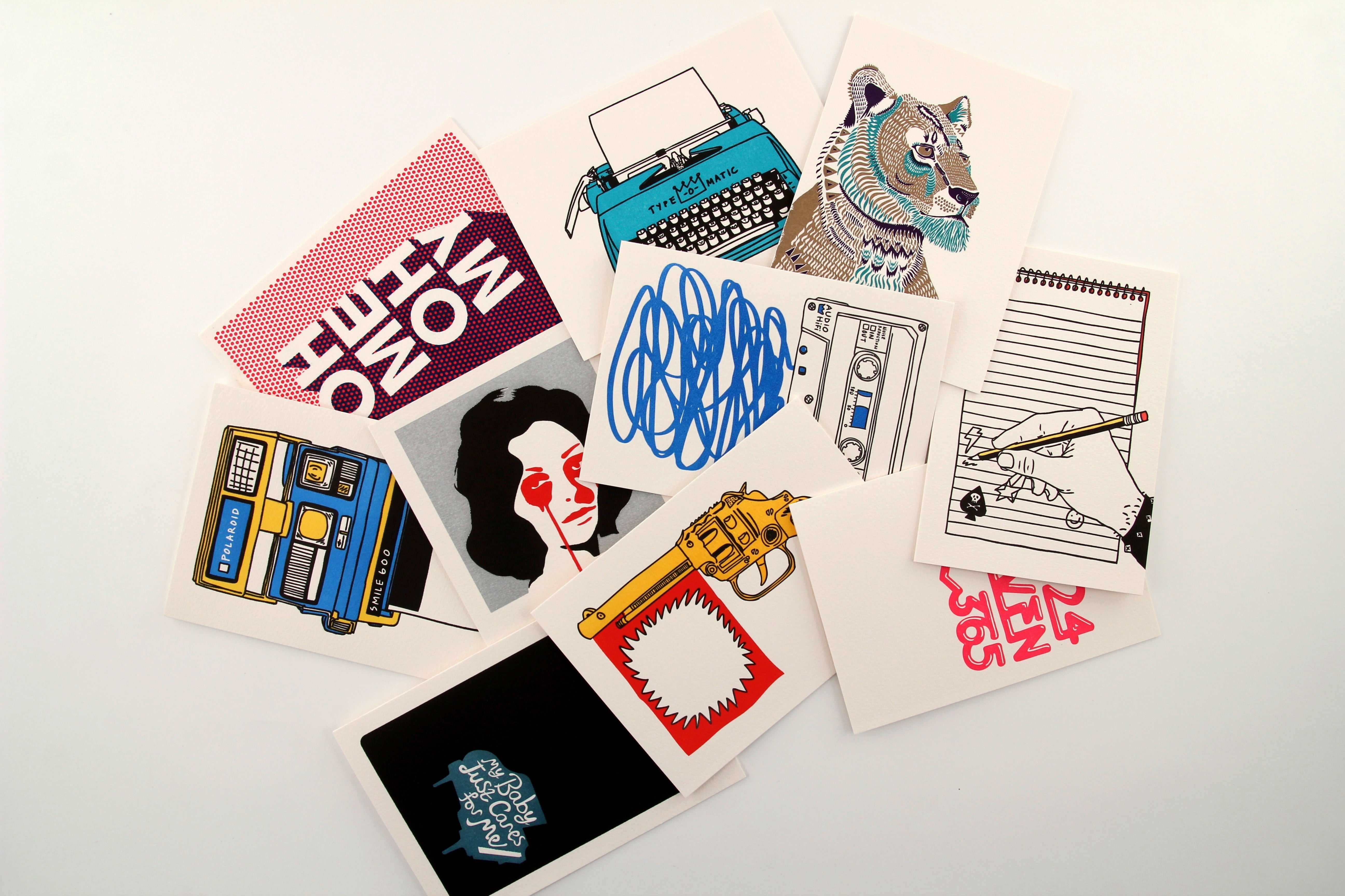 20 Pack Letterpress Cards (blank inside) | End-Of-Line