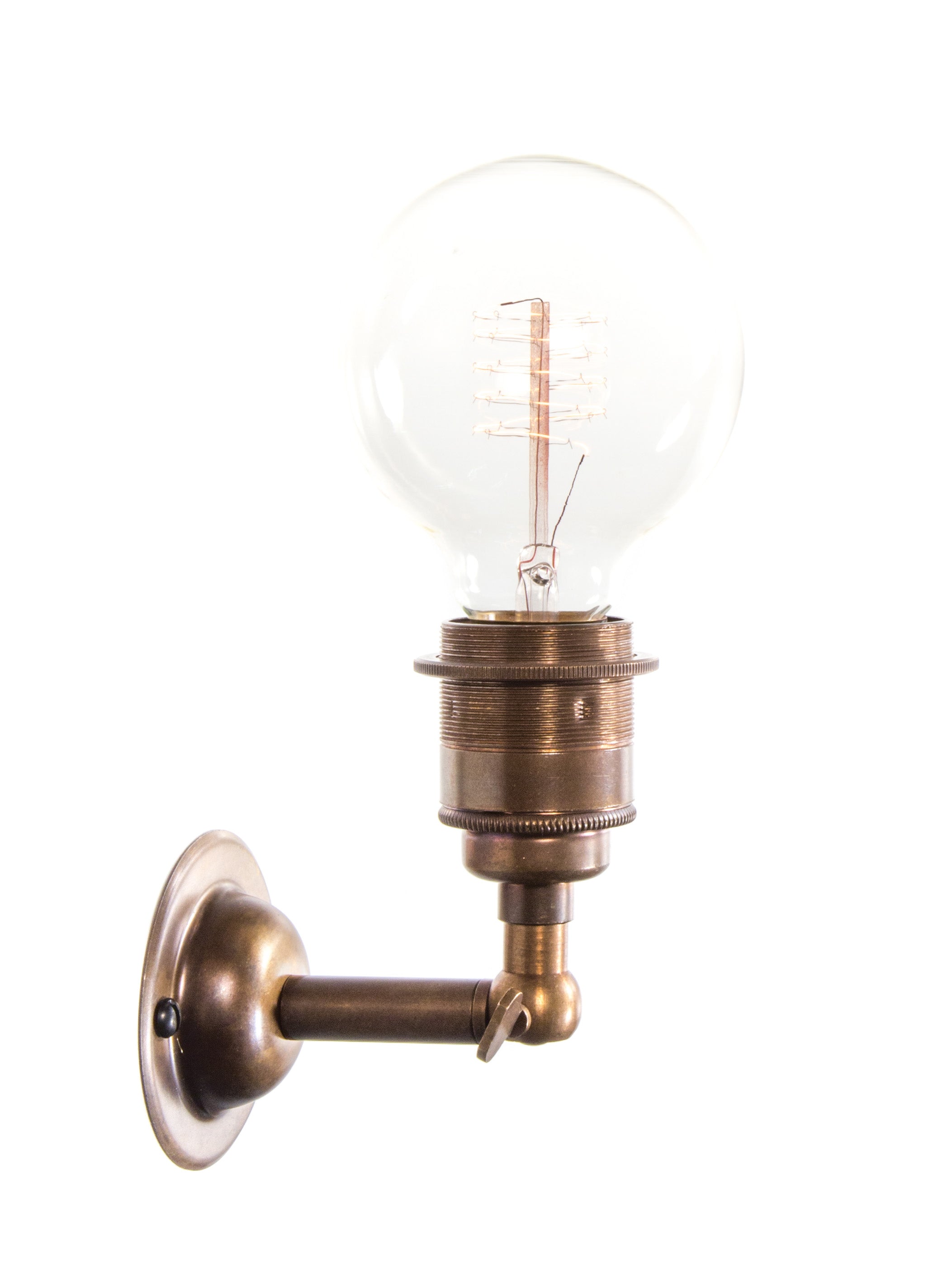 Vintage Brass Maria Wall | Simple Wall Light | End-Of-Line