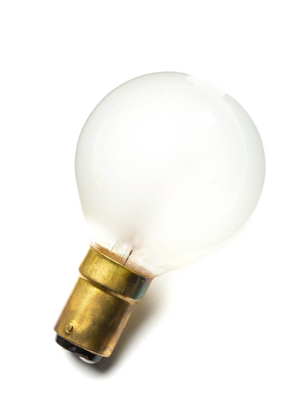 Frosted Mini Globe Filament Light Bulb | B15 Small Bayonet | 25W