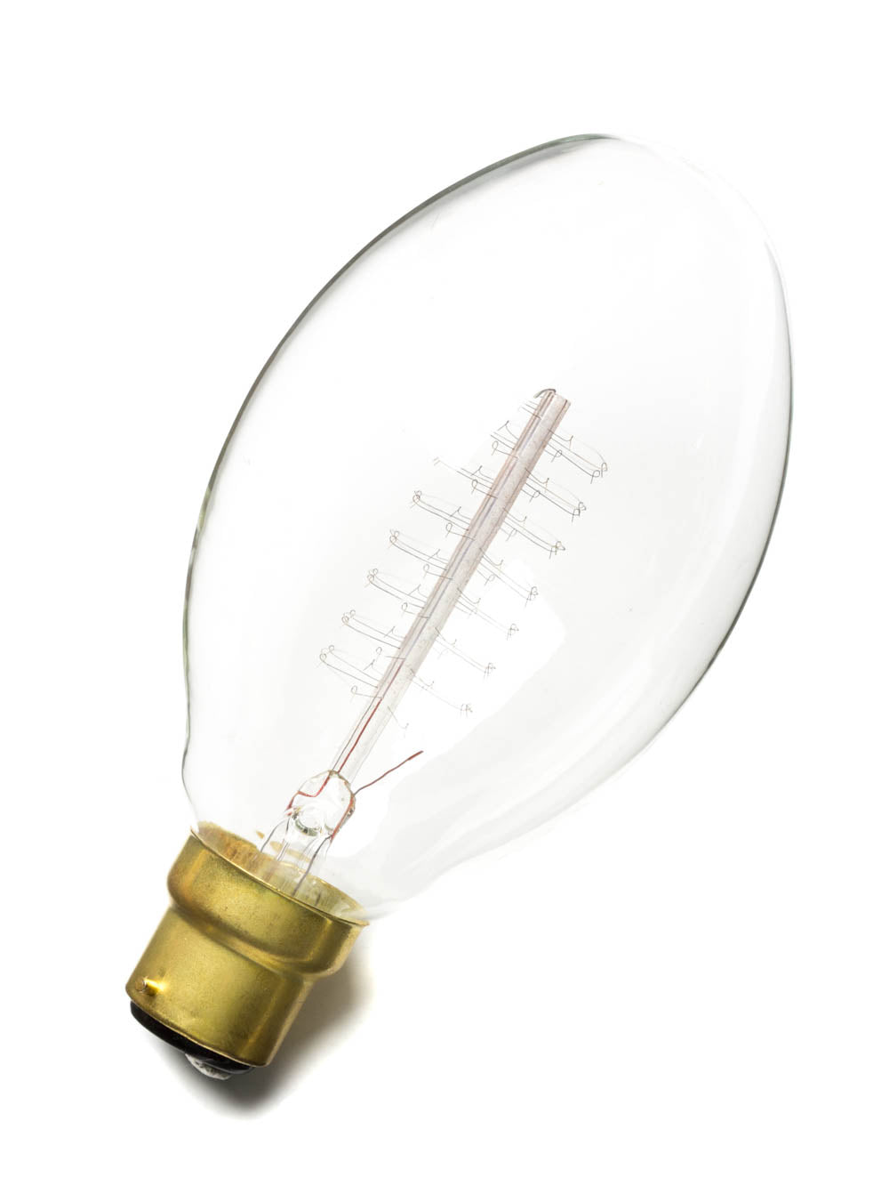 Oval Spiral Filament Light Bulb | B22 Bayonet | 60W | X 9 Bundle | End-Of-Line