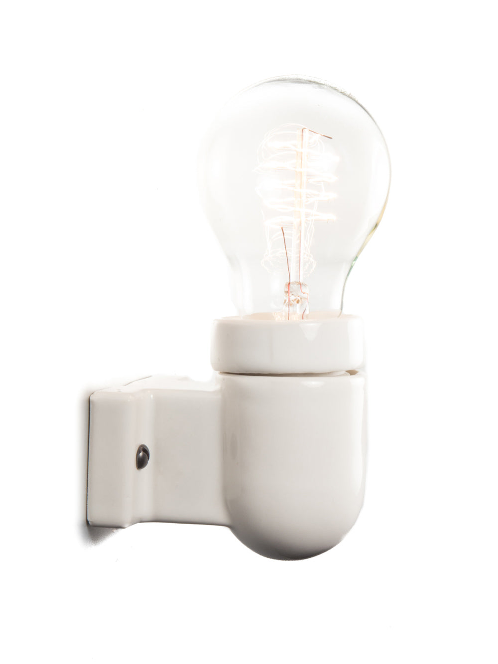 Ceramic Industrial Wall Light | Right-Angled | End-Of-Line